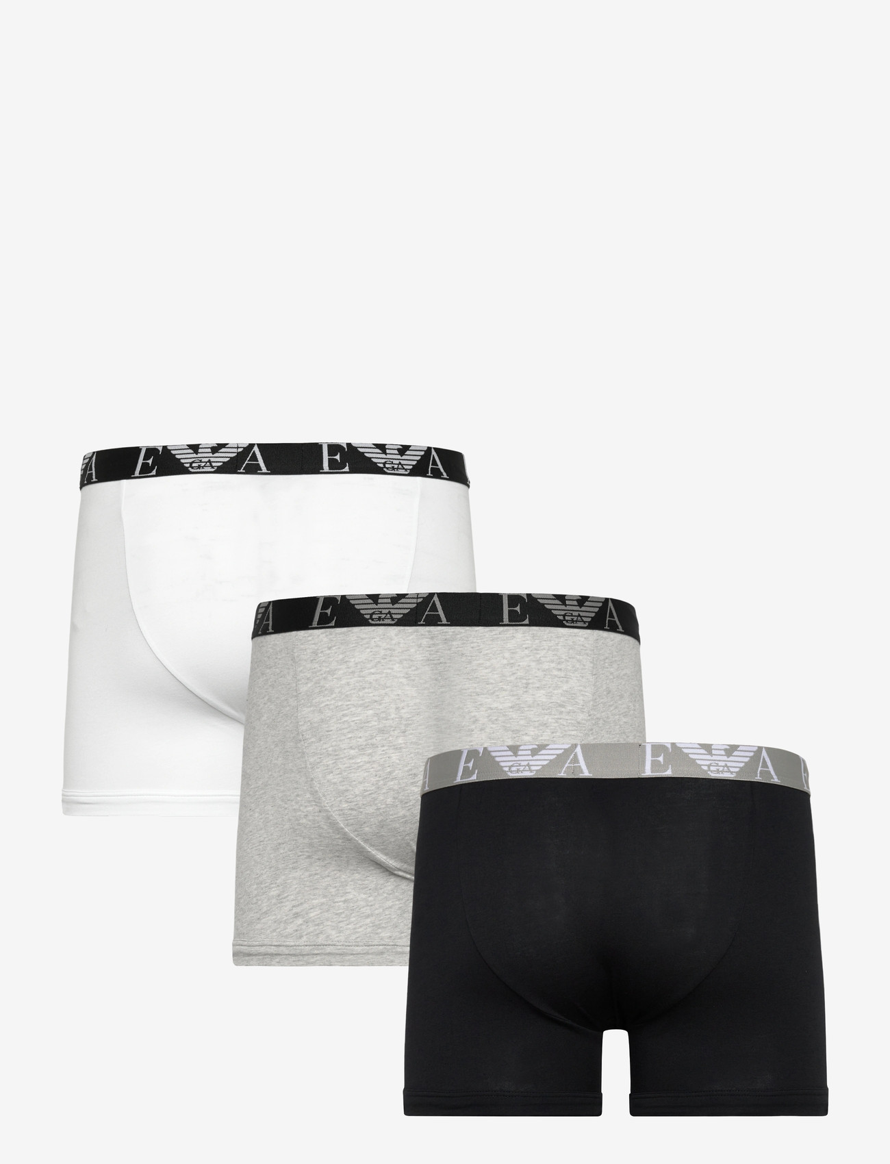 Emporio Armani - 3 PACK BOTTOM - aluspükste mitmikpakk - blk/lg mel gre/wht - 3