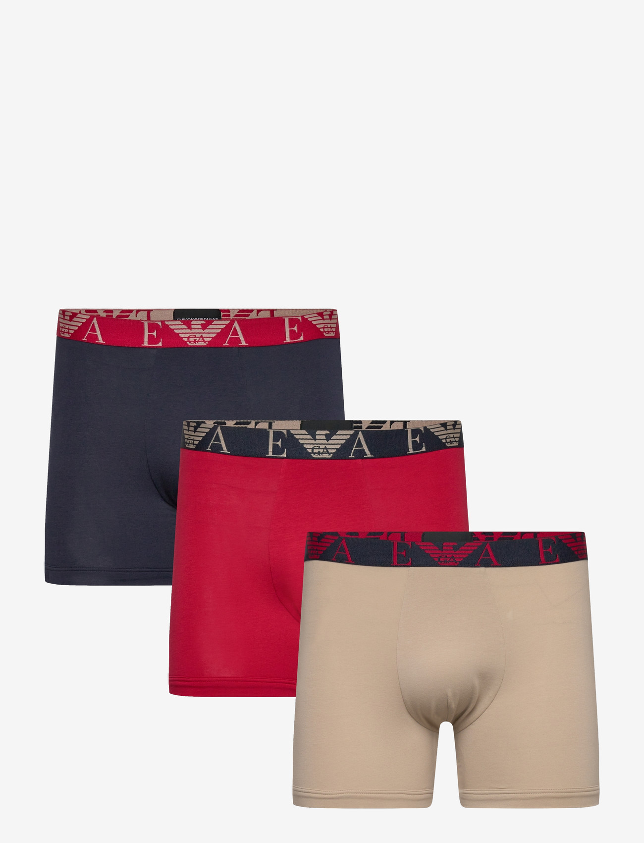 Emporio Armani - 3 PACK BOTTOM - aluspükste mitmikpakk - nut/ar.blu/scooter - 0