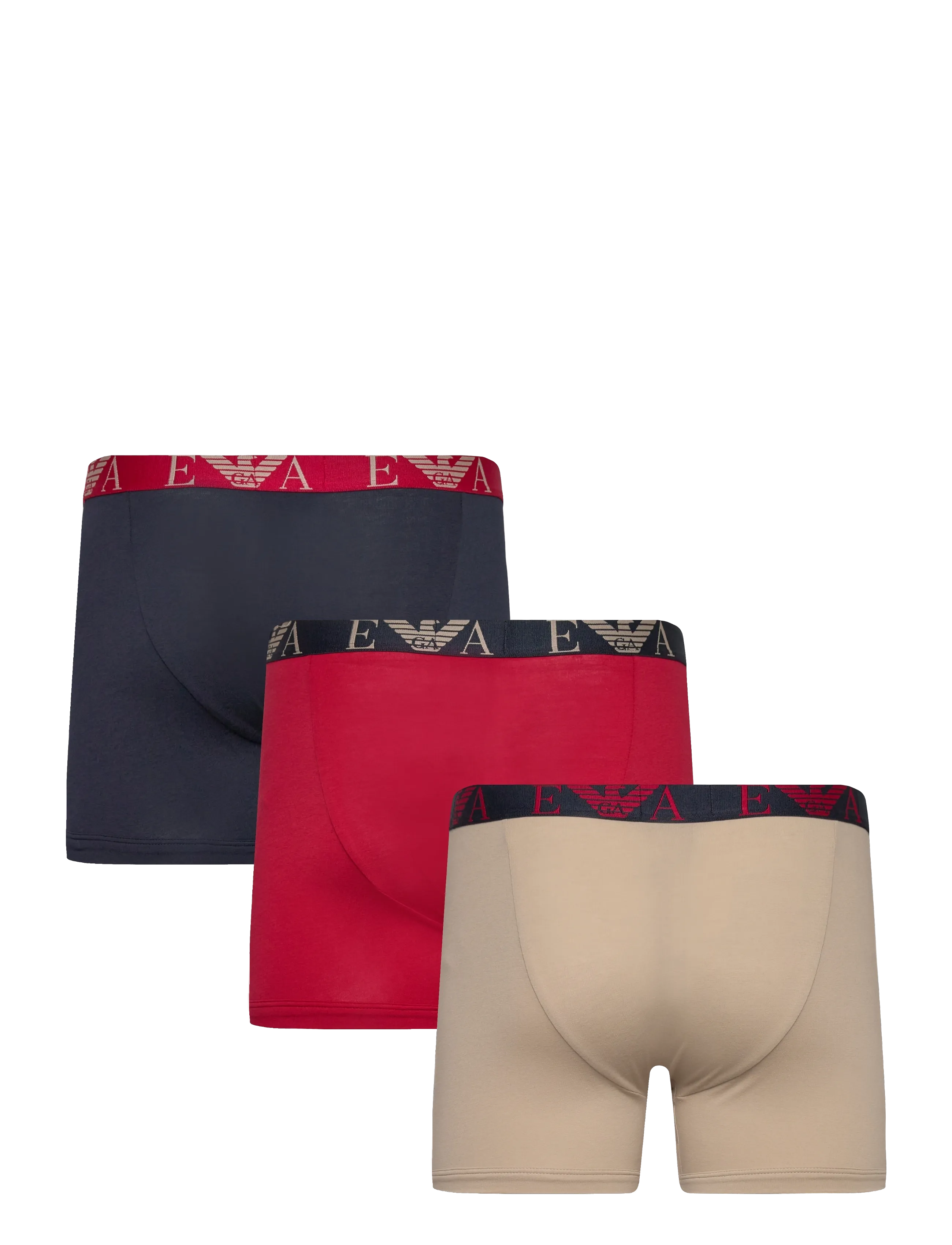 Emporio Armani - 3 PACK BOTTOM - laveste priser - nut/ar.blu/scooter - 3