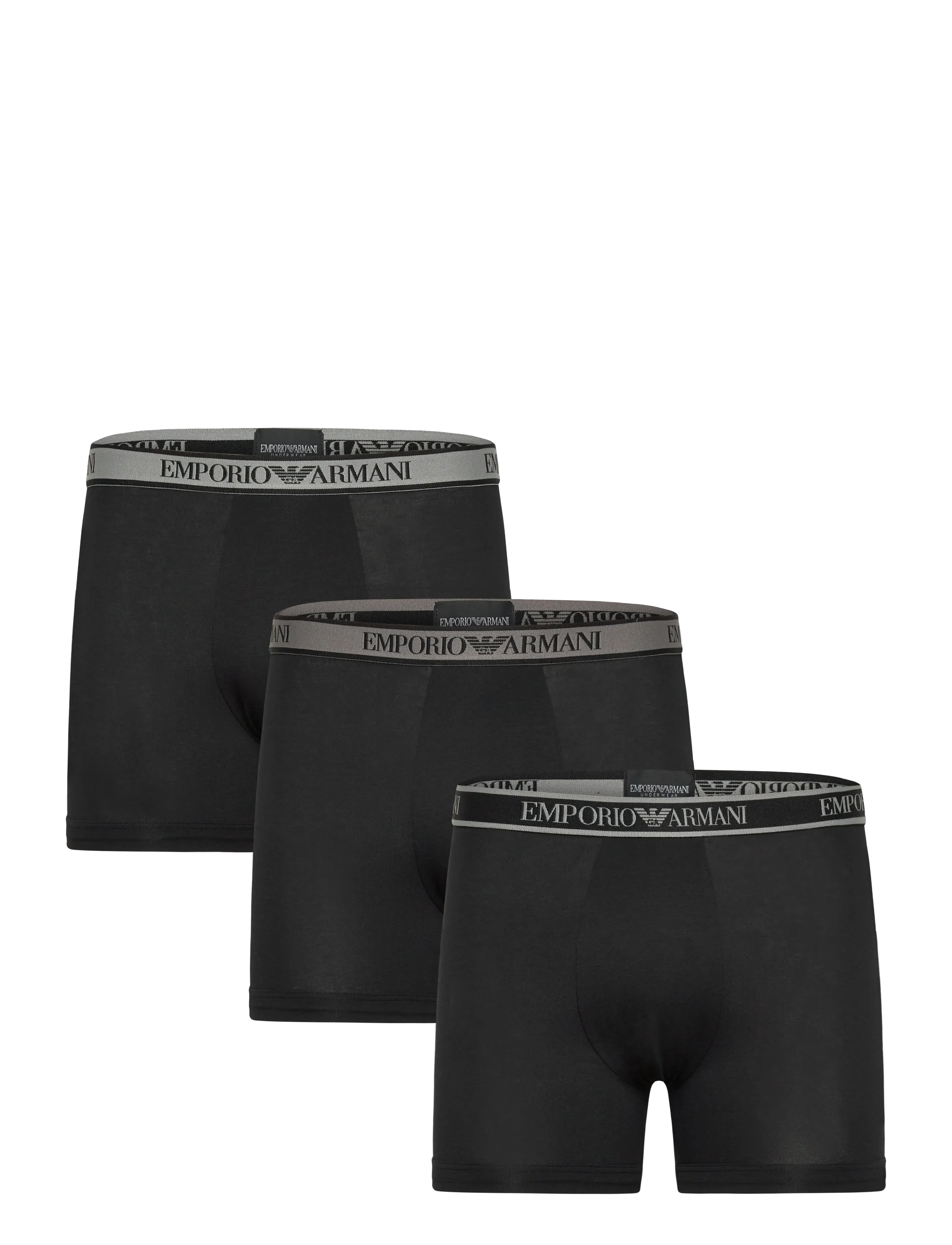 Emporio Armani 3 PACK BOTTOM - Undertøj - BLACK/BLACK/BLACK / black