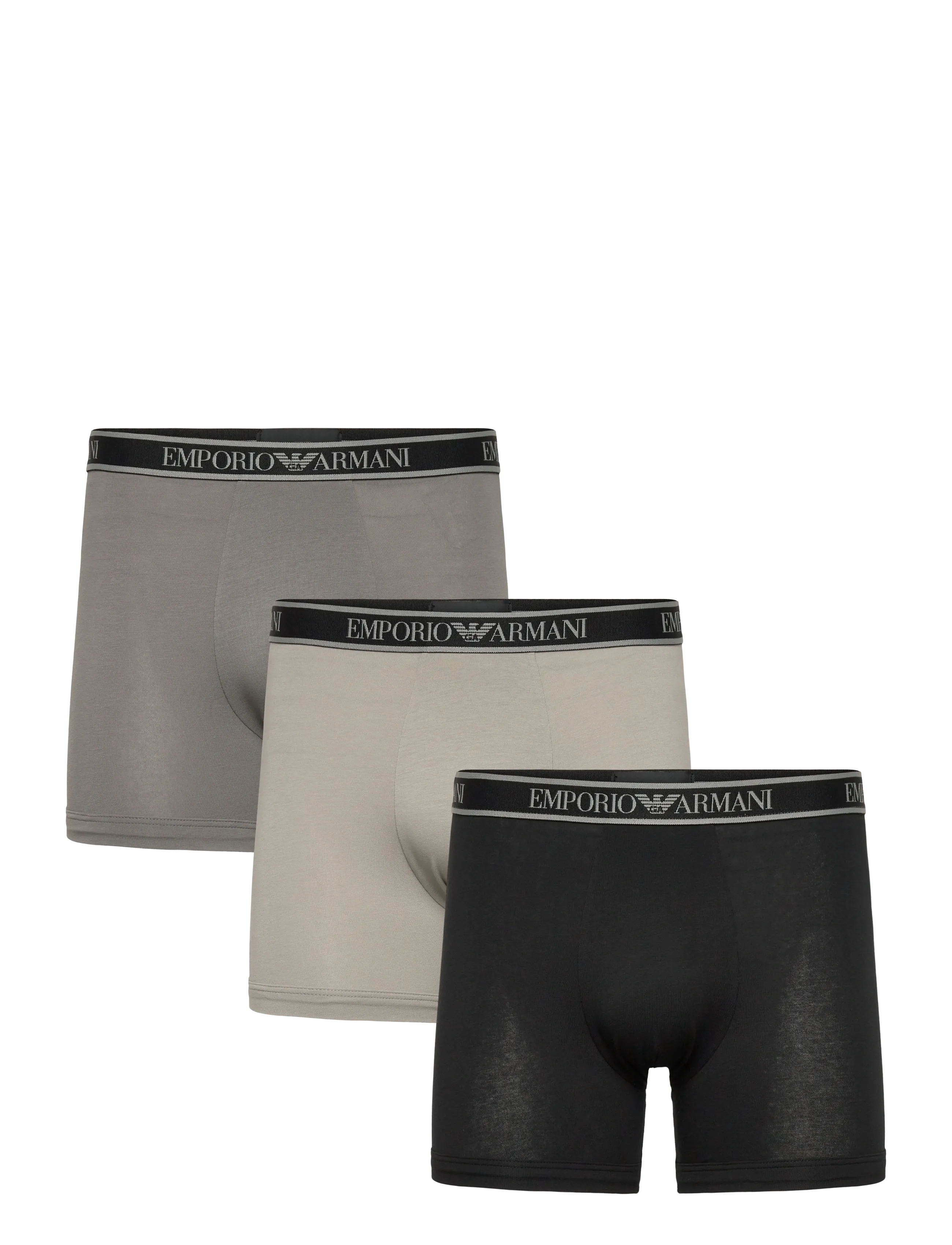 Emporio Armani 3 PACK BOTTOM - Emporio Armani - BLACK/STEEL/GREY / multi