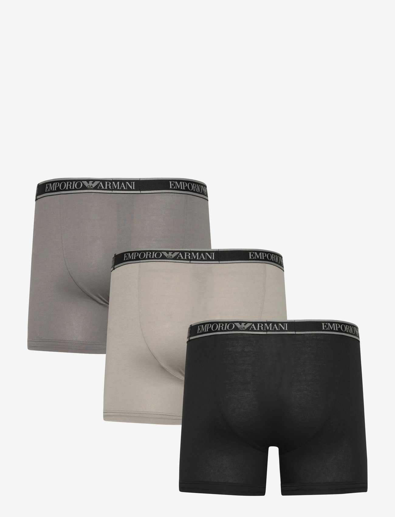 Emporio Armani - 3 PACK BOTTOM - boxershorts - black/steel/grey - 1