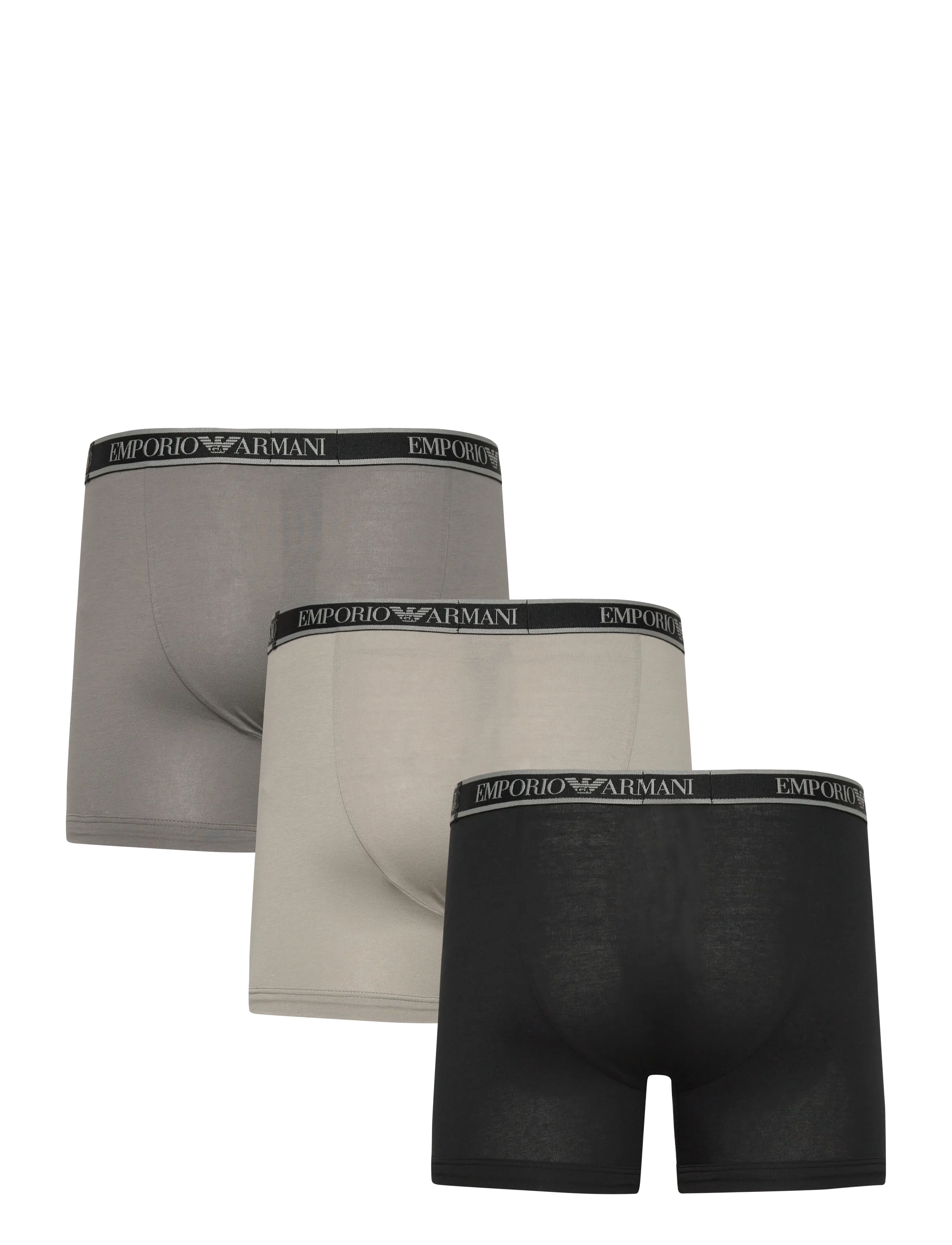 Emporio Armani - 3 PACK BOTTOM - laveste priser - black/steel/grey - 2
