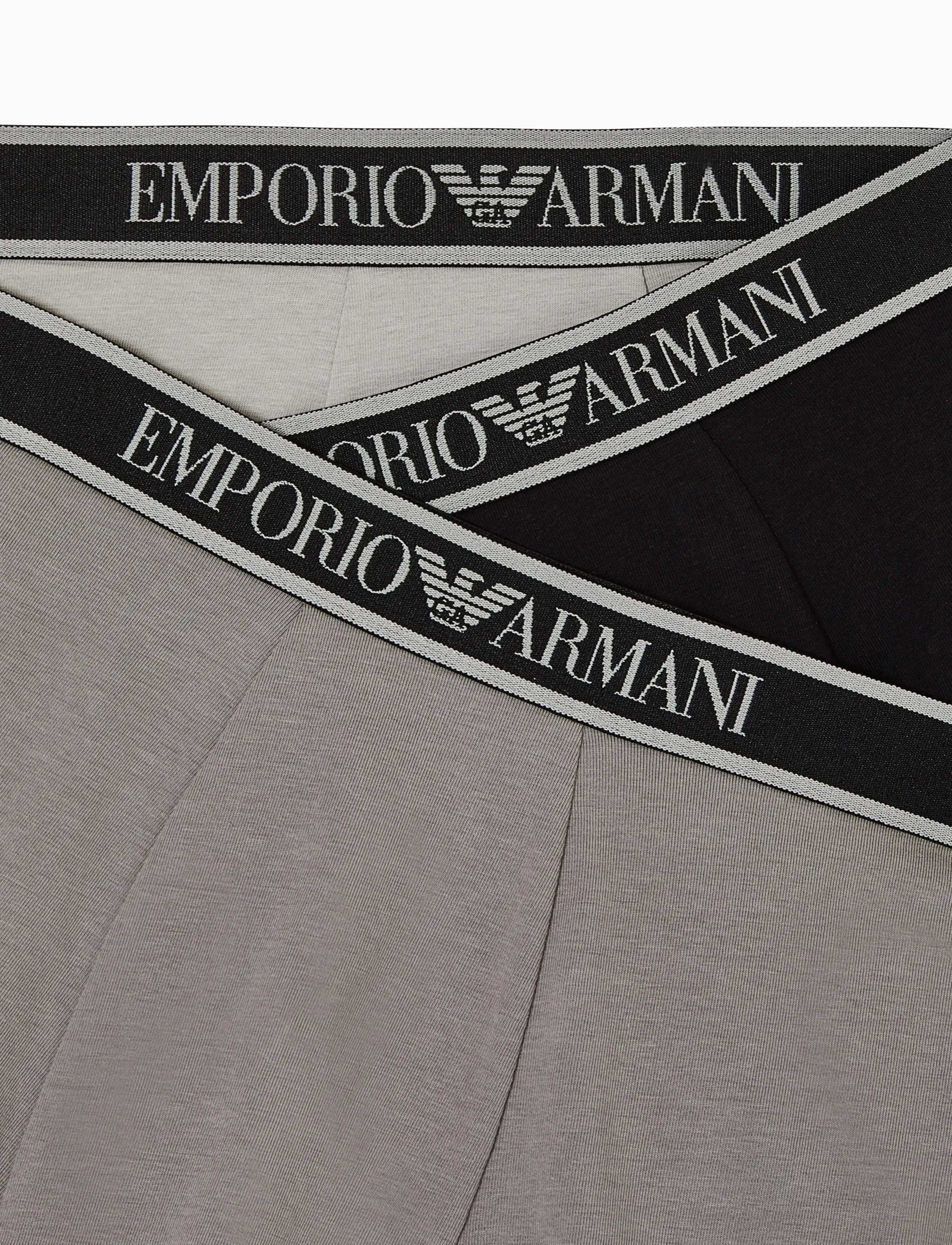 Emporio Armani - 3 PACK BOTTOM - laveste priser - black/steel/grey - 1