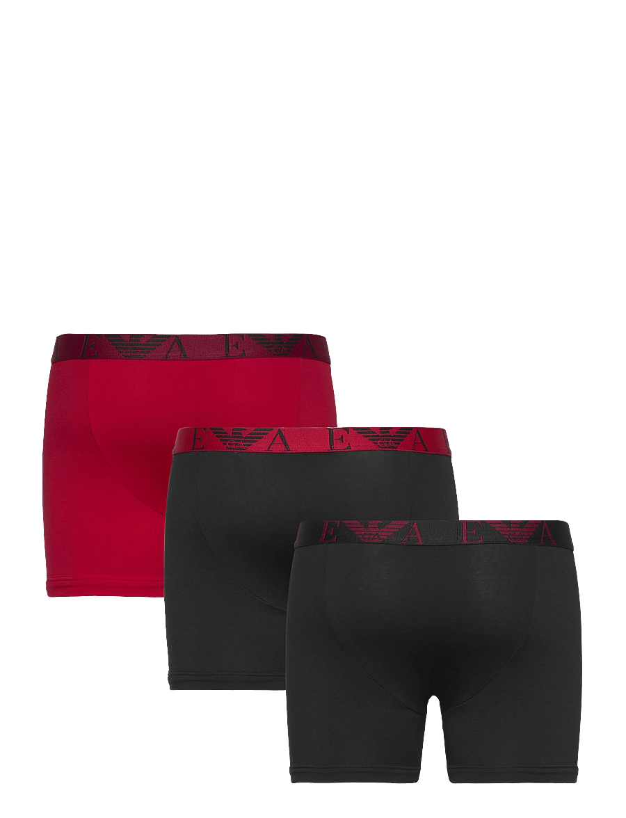 Emporio Armani - 3 PACK BOTTOM - multipack kalsonger - black/cherry/black - 1
