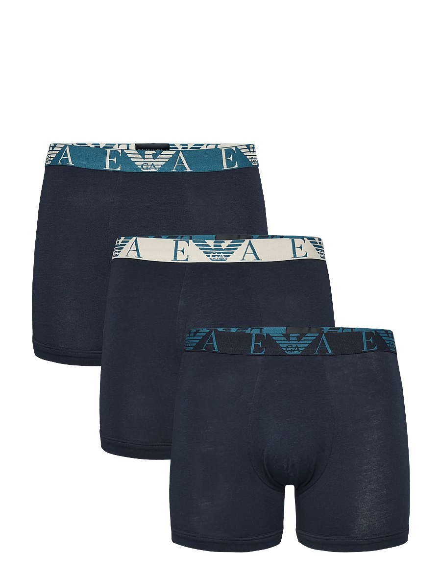 Emporio Armani - 3 PACK BOTTOM - multipack kalsonger - blu/blu/blu - 0