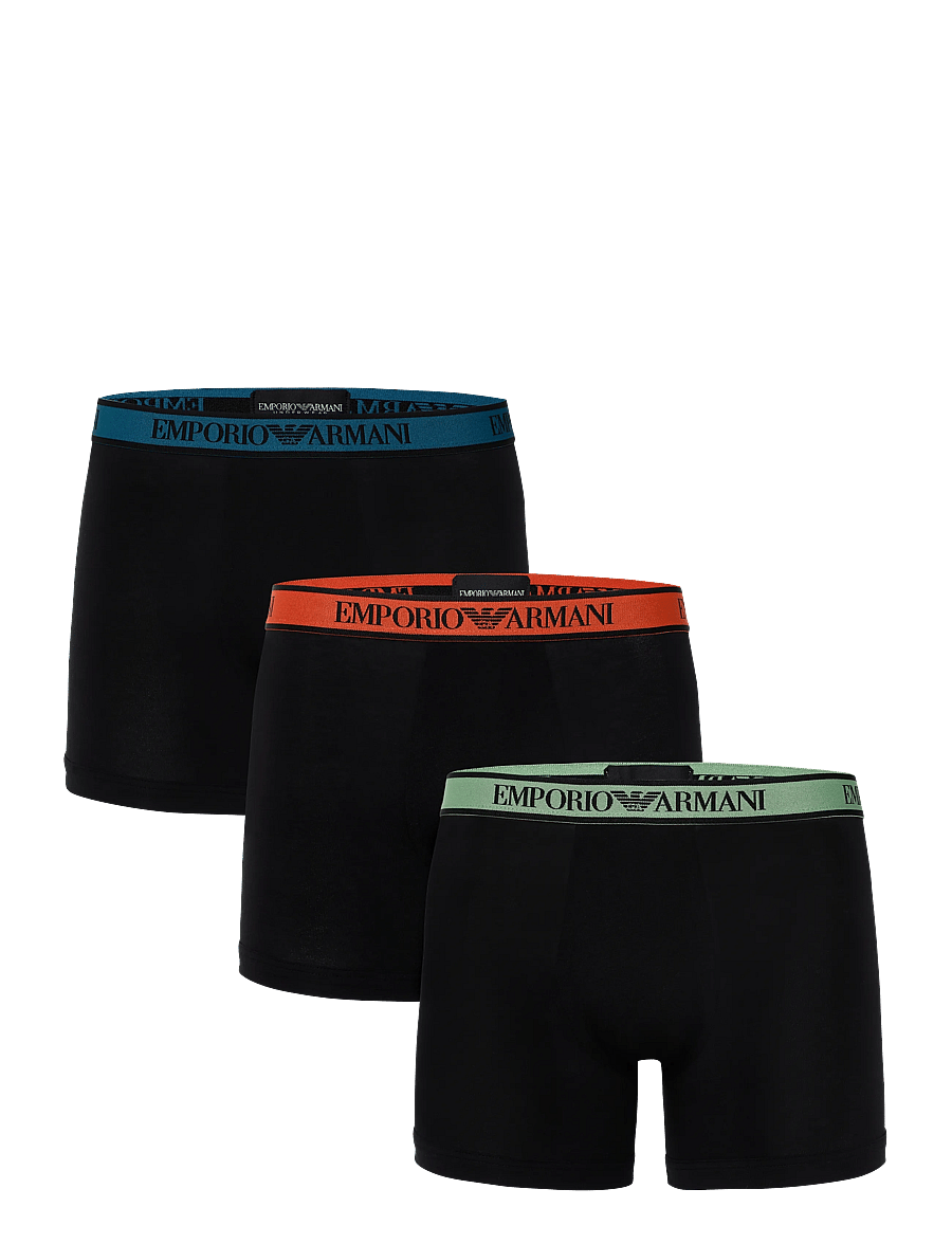 Emporio Armani - 3 PACK BOTTOM - unterhosen im multipack - black/black/black - 0