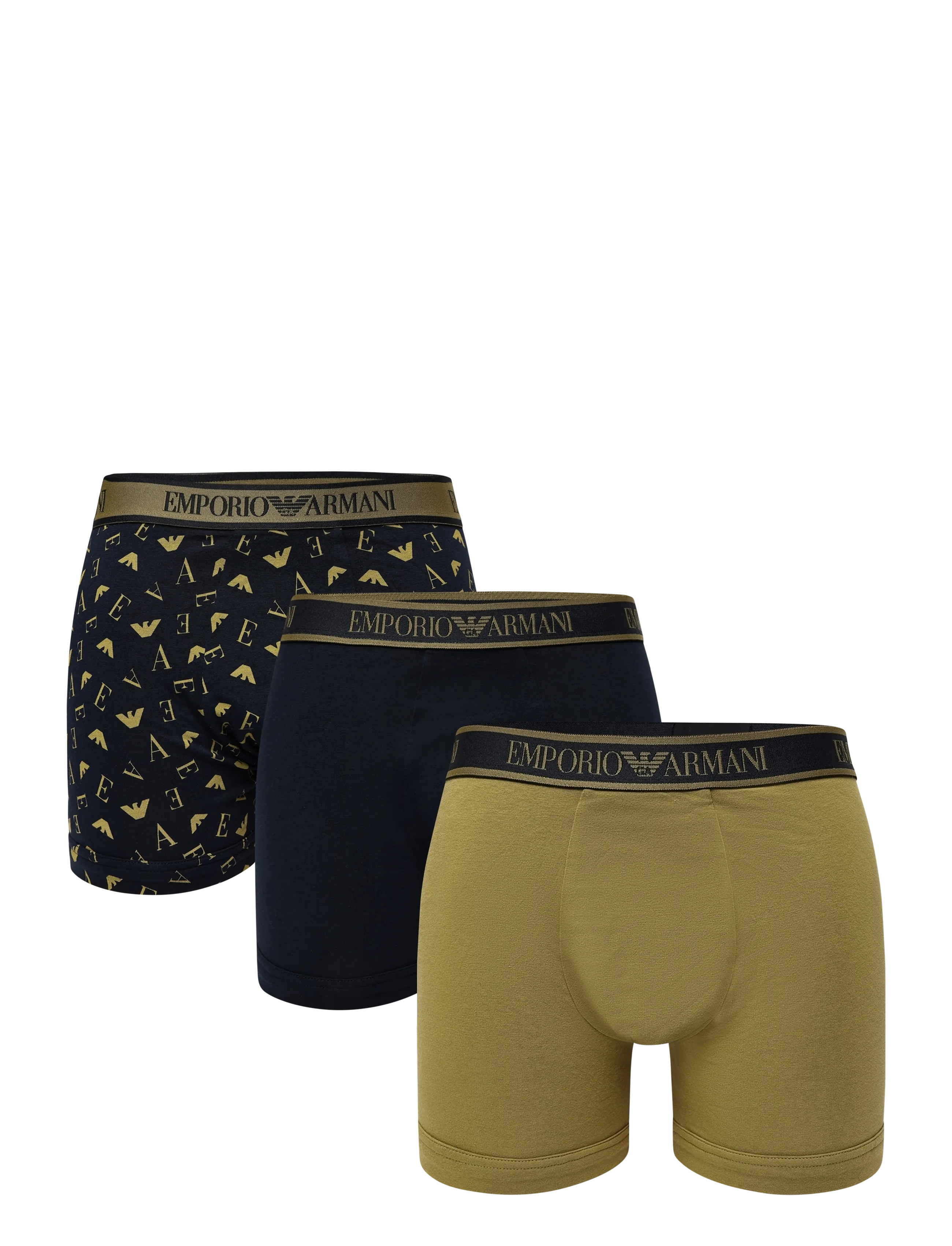 Emporio Armani 3 Pack Bottom, S, Navy, Undertøj > Boxershorts, Herre