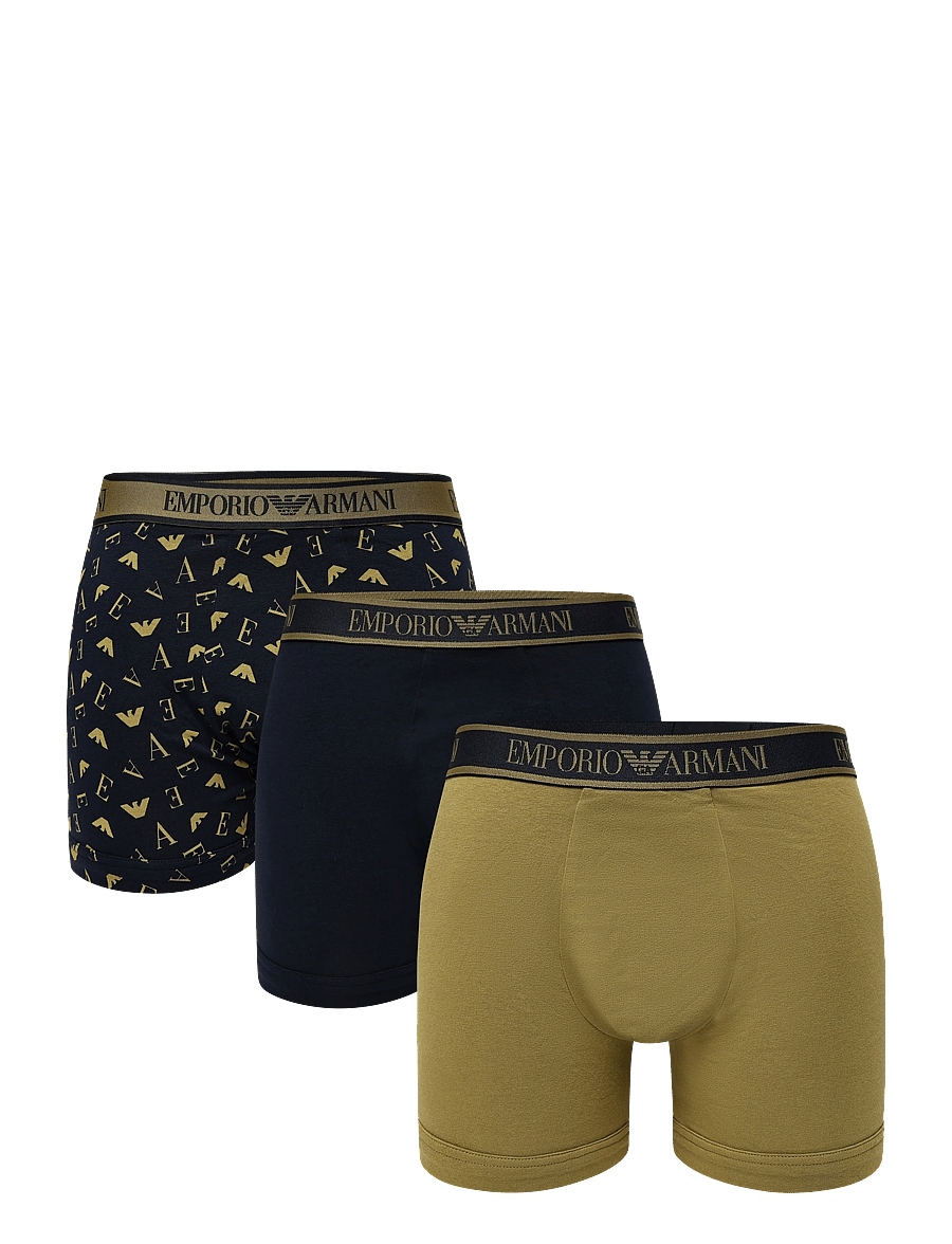 Emporio Armani - 3 PACK BOTTOM - unterhosen im multipack - blu/blu-moss p/moss - 0