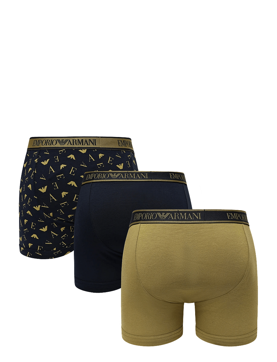 Emporio Armani - 3 PACK BOTTOM - unterhosen im multipack - blu/blu-moss p/moss - 1