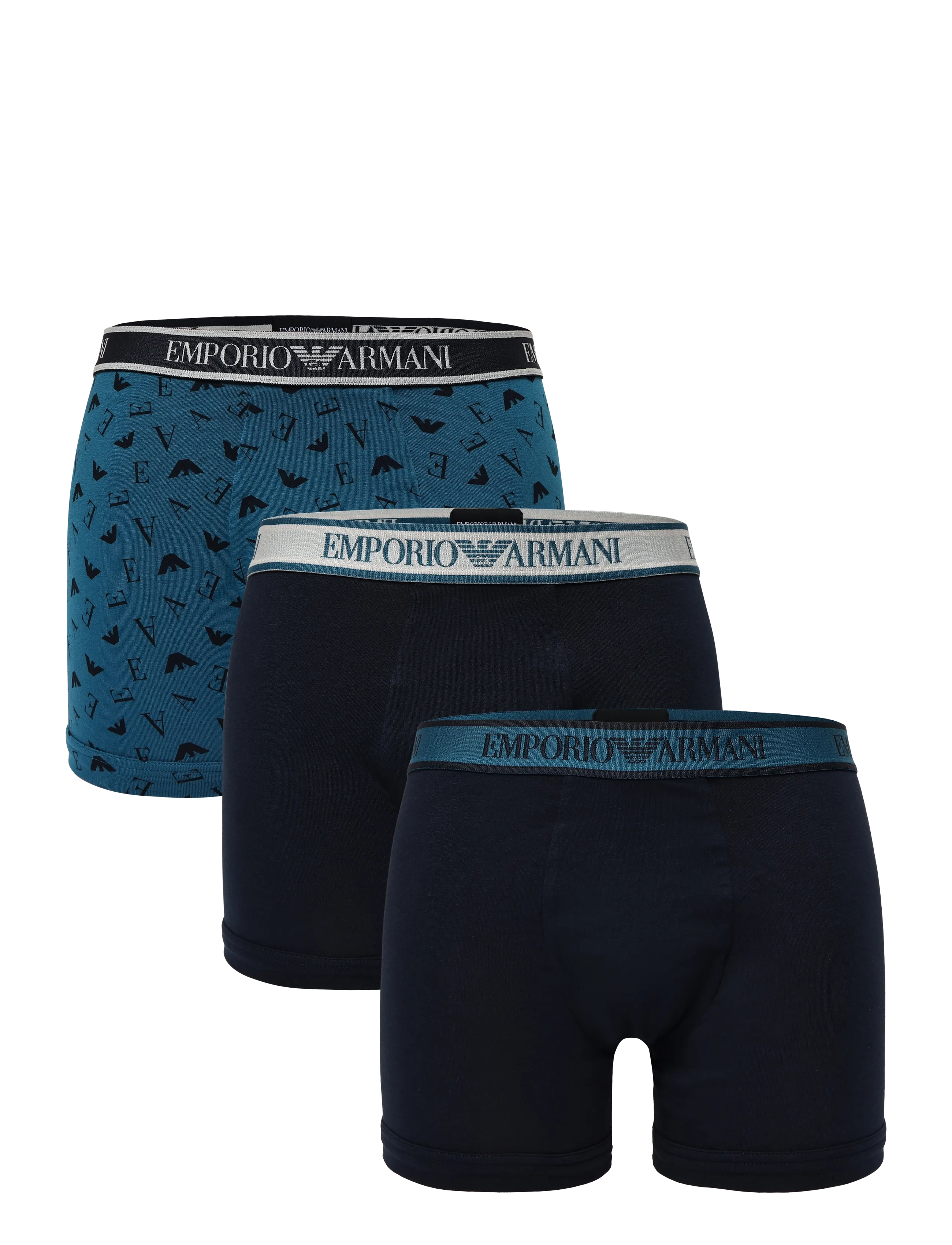 Emporio Armani 3 PACK BOTTOM - Emporio Armani - BLU/OCTANE-BLU P/BLU / navy