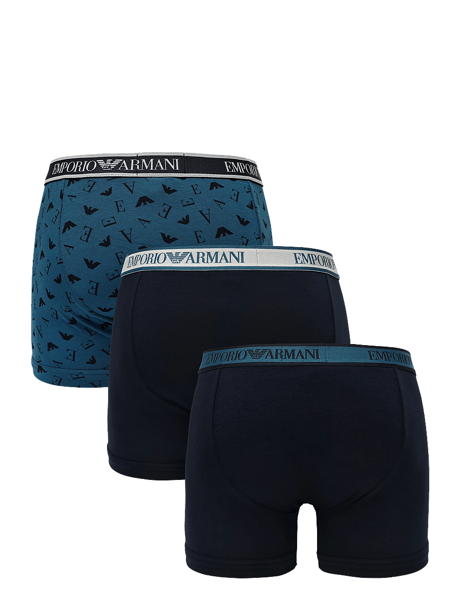 Emporio Armani - 3 PACK BOTTOM - boxershorts - blu/octane-blu p/blu - 1