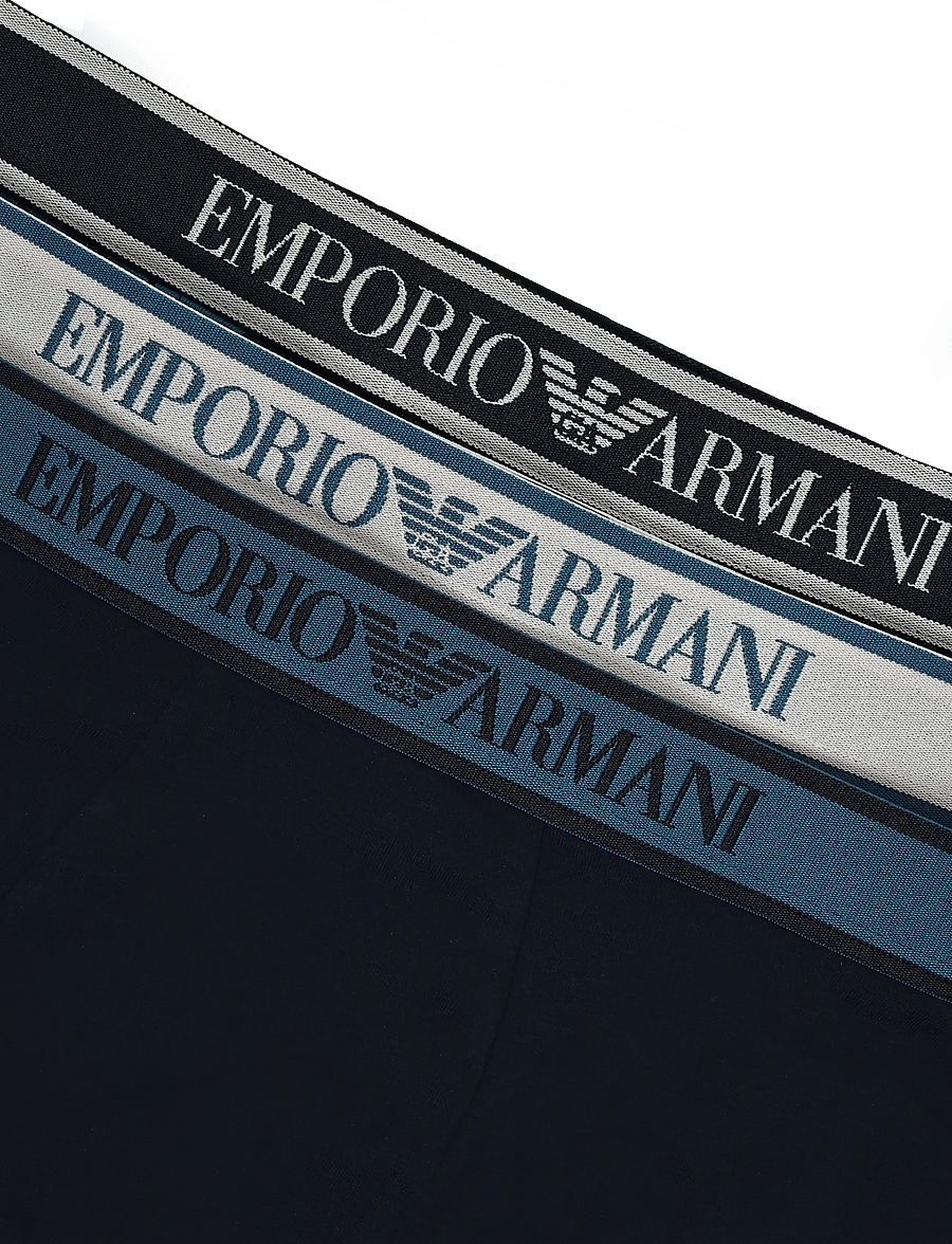 Emporio Armani - 3 PACK BOTTOM - boxershorts - blu/octane-blu p/blu - 2
