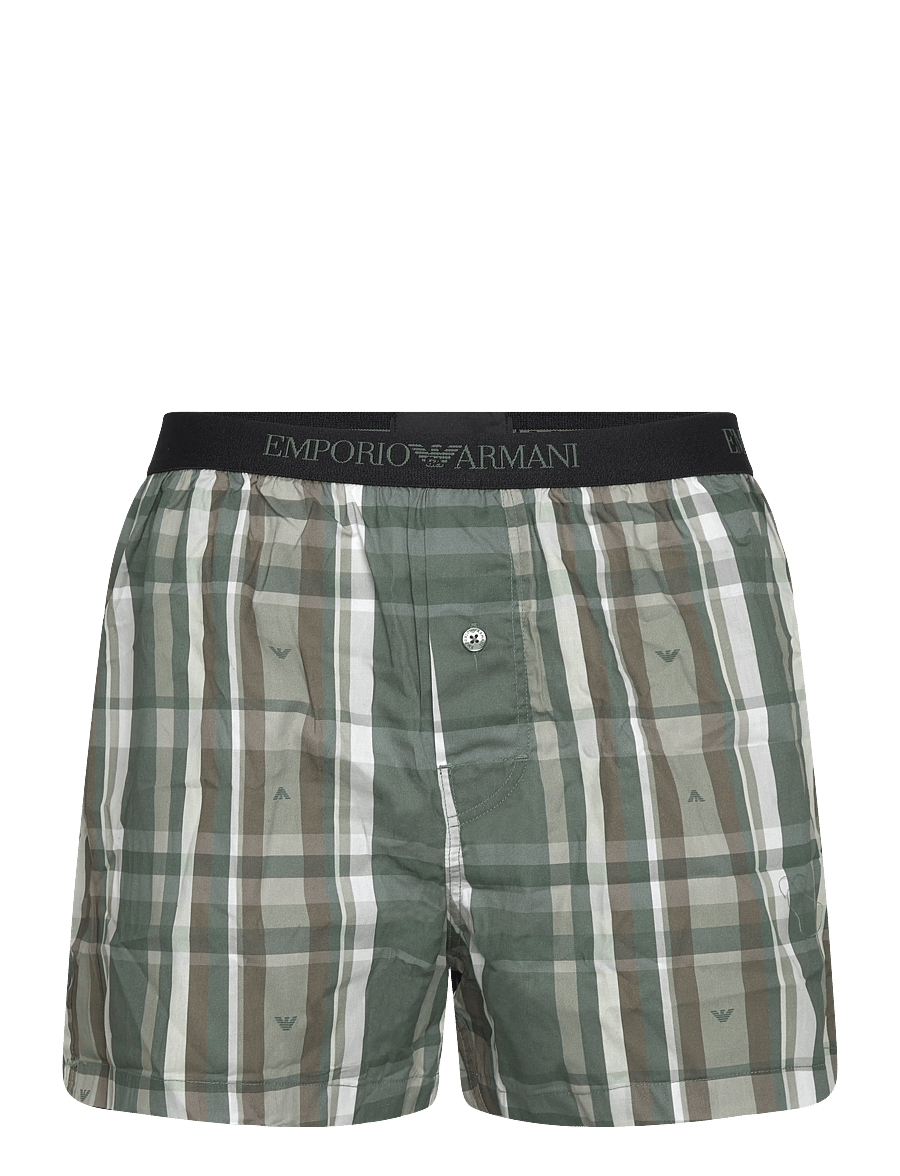 Emporio Armani - BOTTOM - boxershorts - check eagle leaf - 0