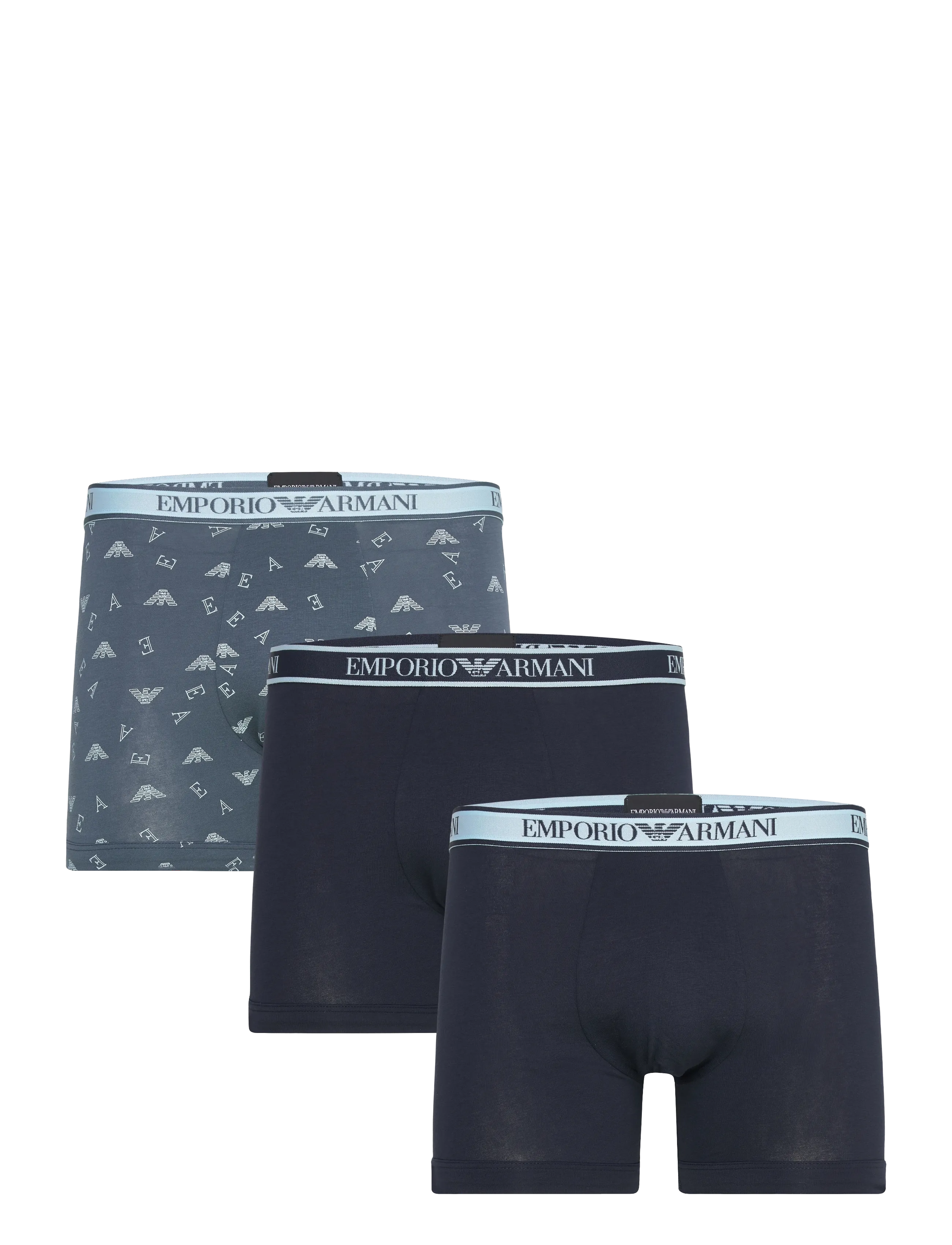 Emporio Armani 3 PACK BOTTOM - Undertøj - AR.BL/OR-SK PRT/AR.B / navy