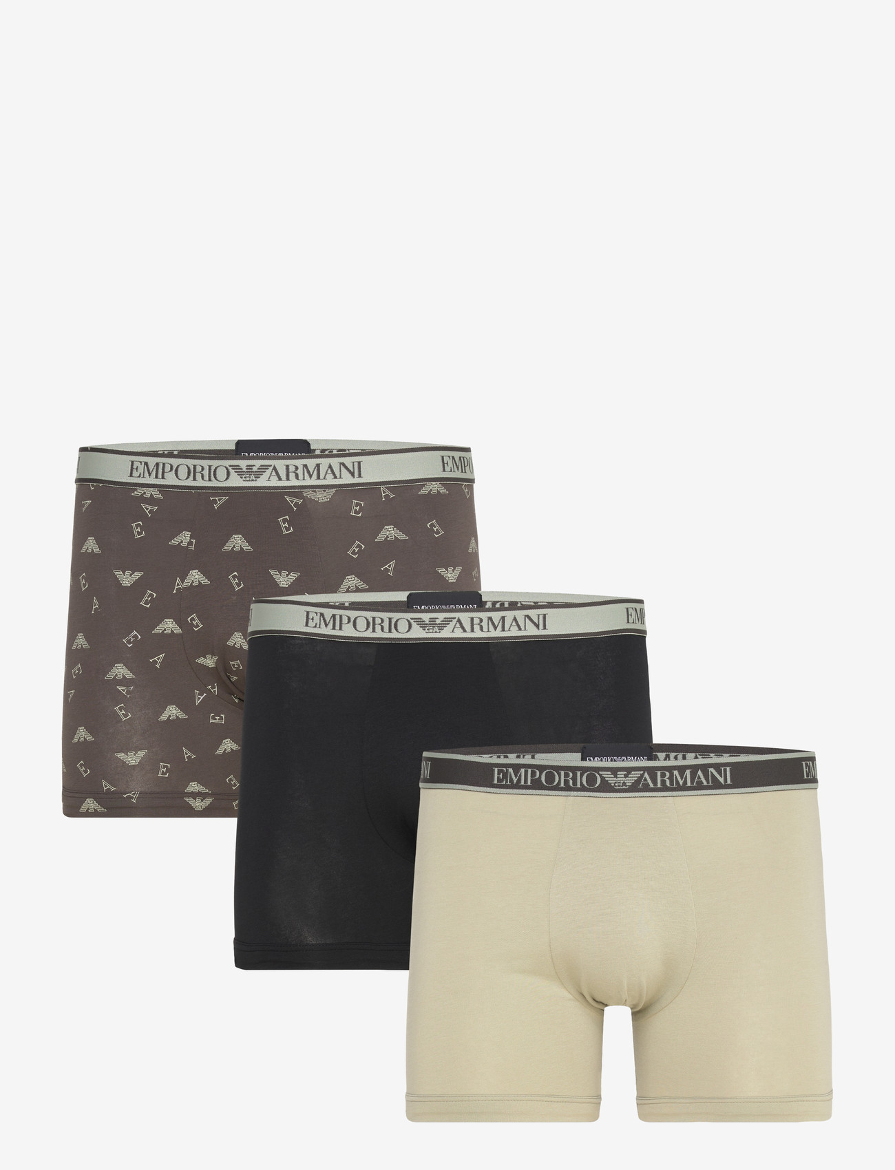 Emporio Armani - 3 PACK BOTTOM - multipack kalsonger - sag/rav-sag prt/blac - 0