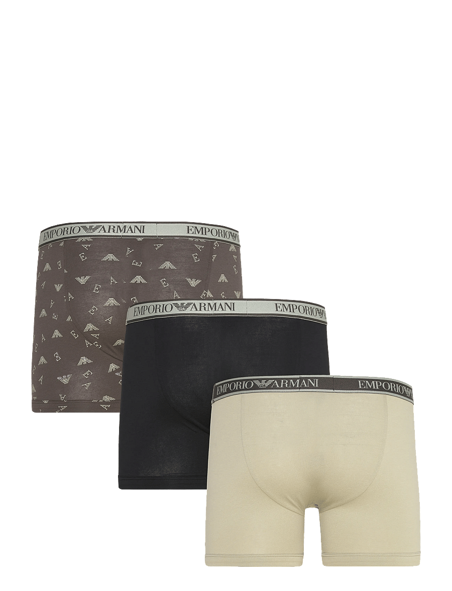 Emporio Armani - 3 PACK BOTTOM - unterhosen im multipack - sag/rav-sag prt/blac - 2