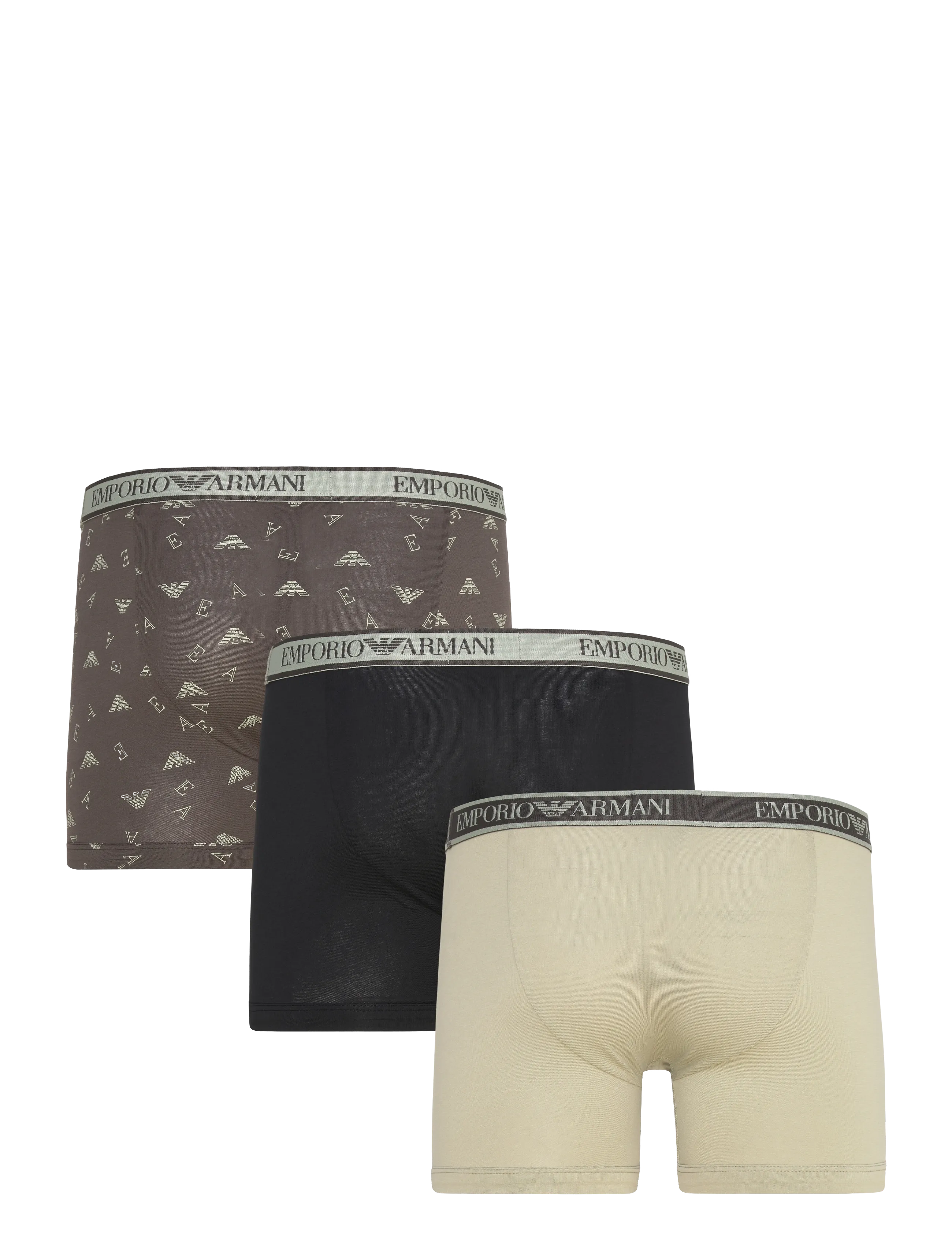 Emporio Armani - 3 PACK BOTTOM - multipack underpants - sag/rav-sag prt/blac - 2