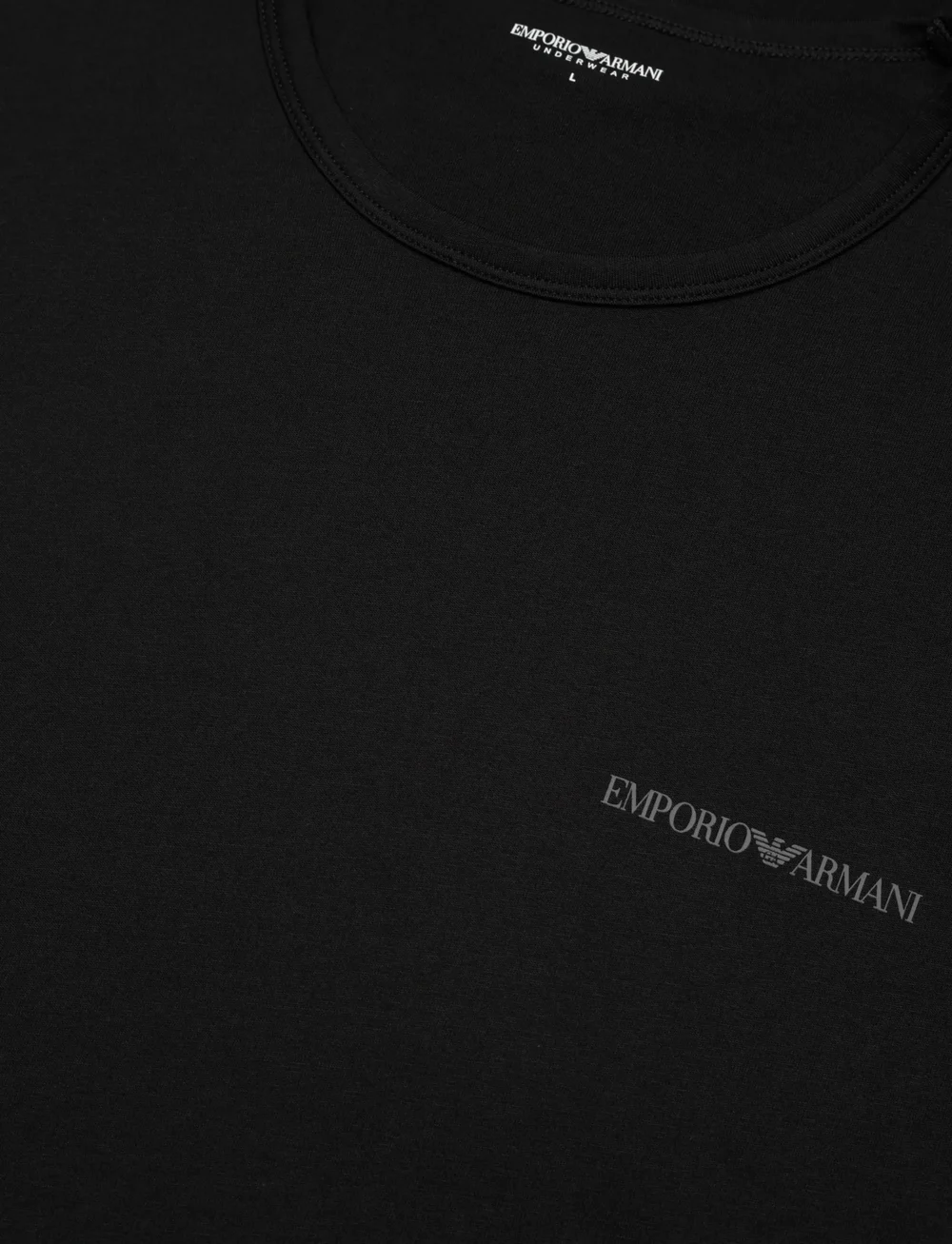 Emporio Armani - 2 PACK TOP - pyjama tops - black/black - 1