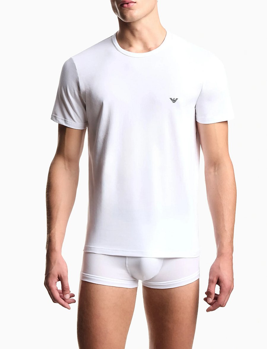 Emporio Armani - 2 PACK TOP - pyjamasöverdelar - white/white - 0