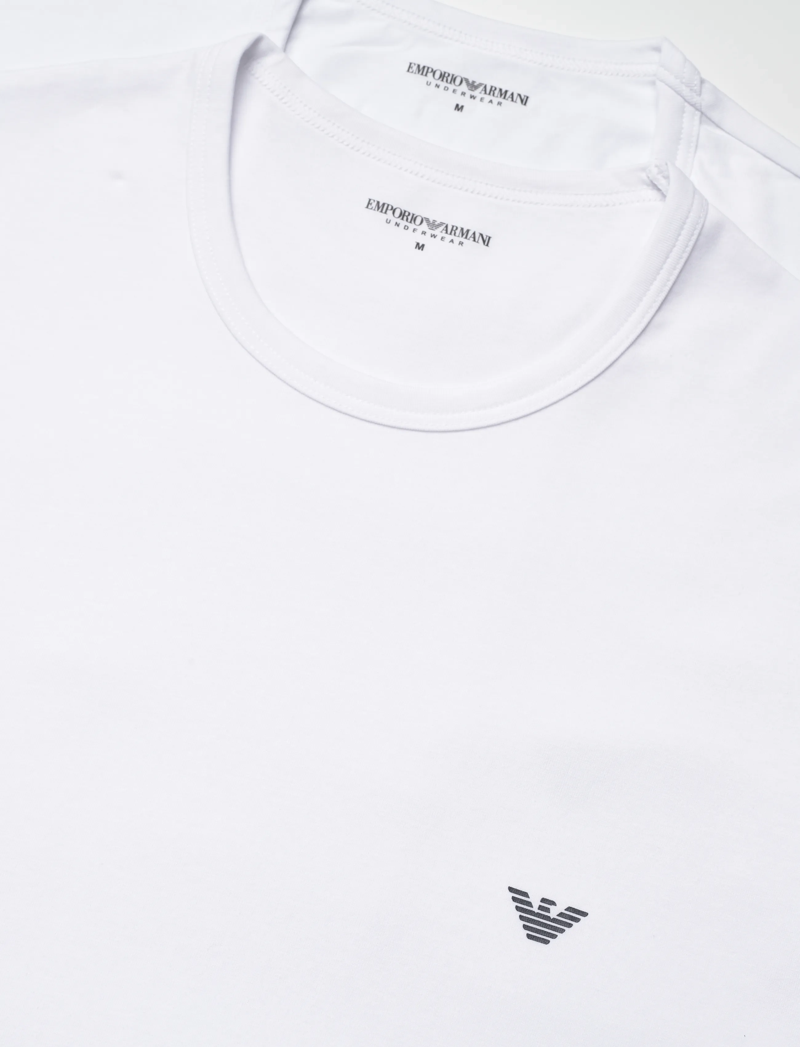 Emporio Armani - 2 PACK TOP - pyjamasöverdelar - white/white - 3