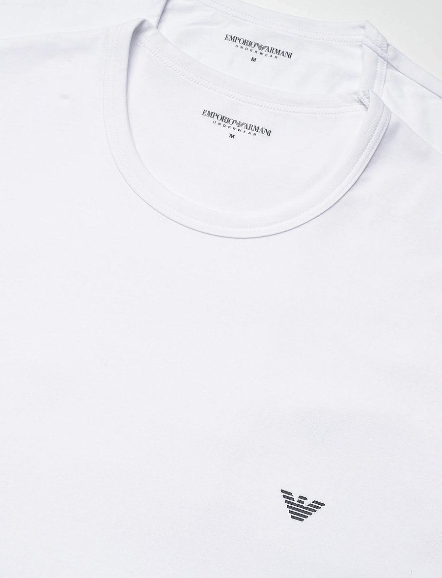 Emporio Armani - 2 PACK TOP - pyjamasöverdelar - white/white - 3