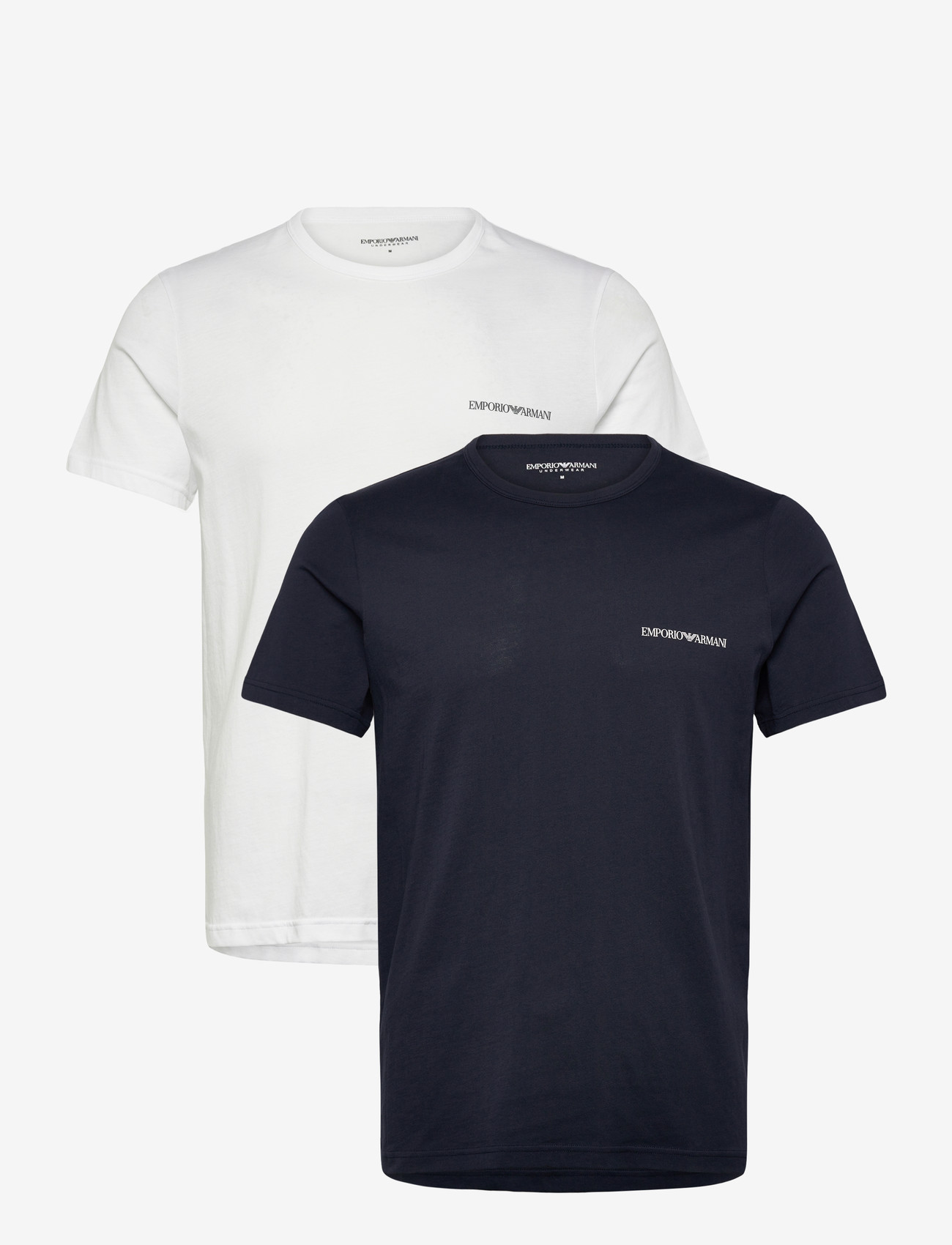 Emporio Armani - 2 PACK TOP - multipack t-shirts - ar.blue/white - 0