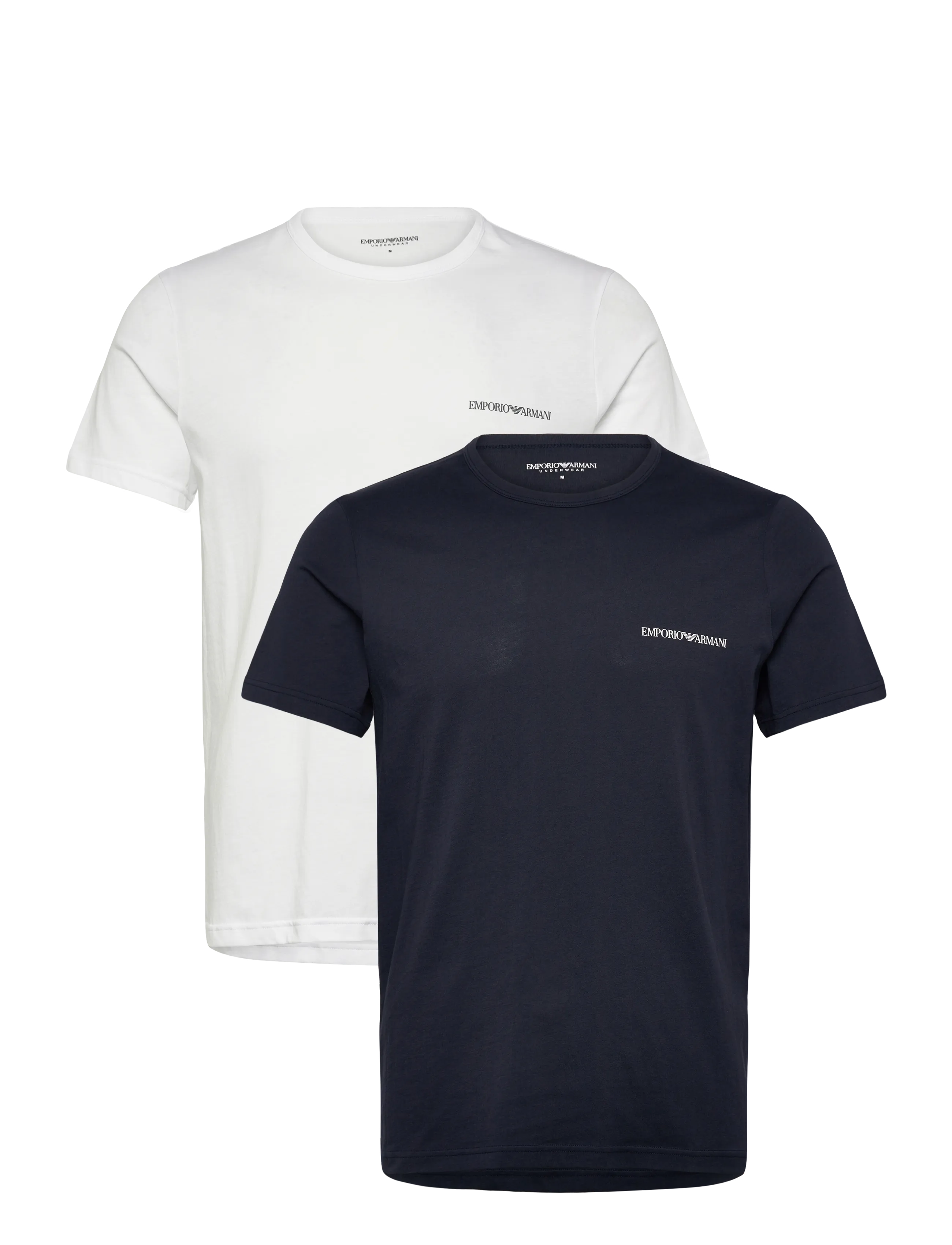 Emporio Armani 2 PACK TOP - T-shirts - AR.BLUE/WHITE / white