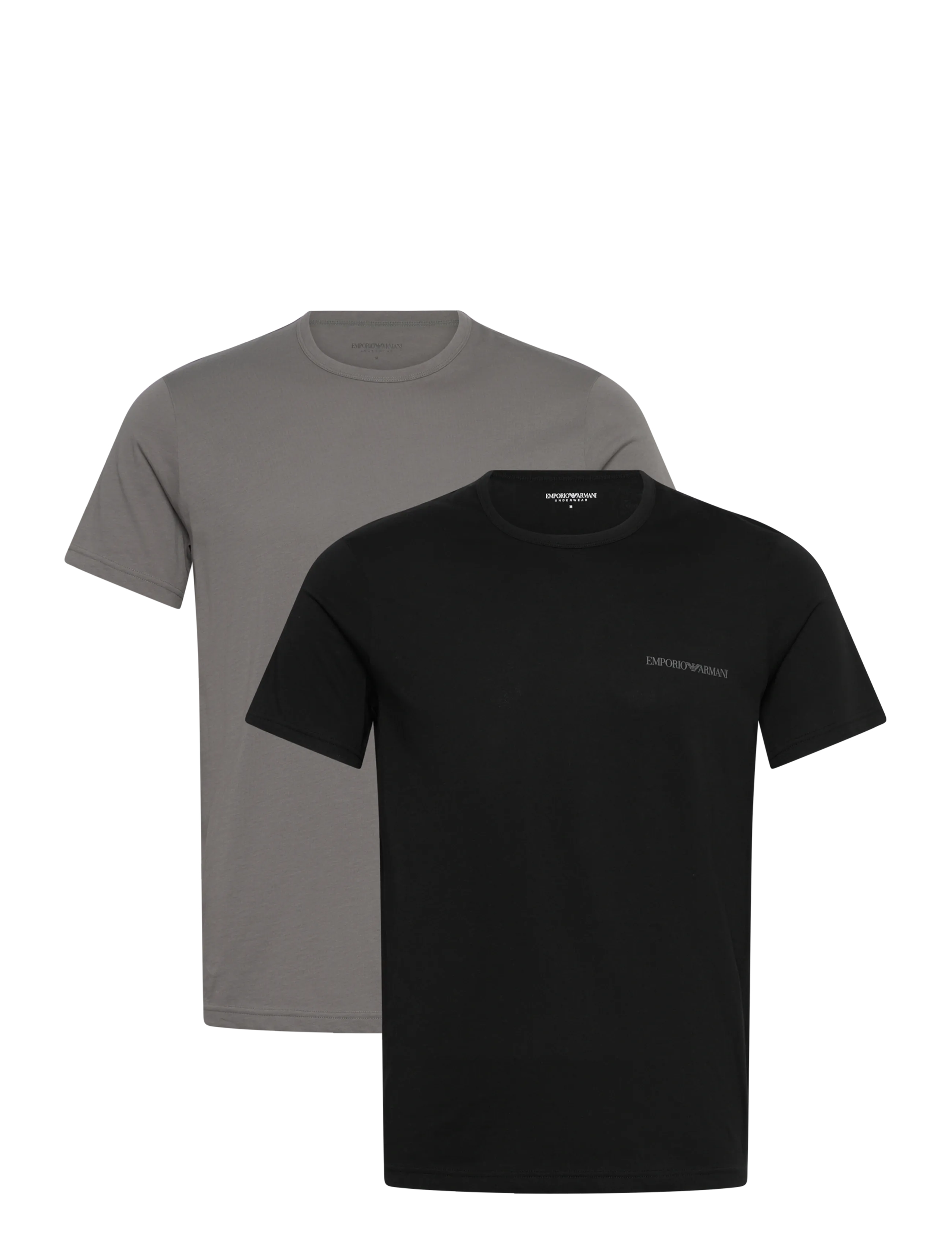 Emporio Armani 2 Pack Top, Mænd, T-Shirt Multipakke, Sort, Str: XL