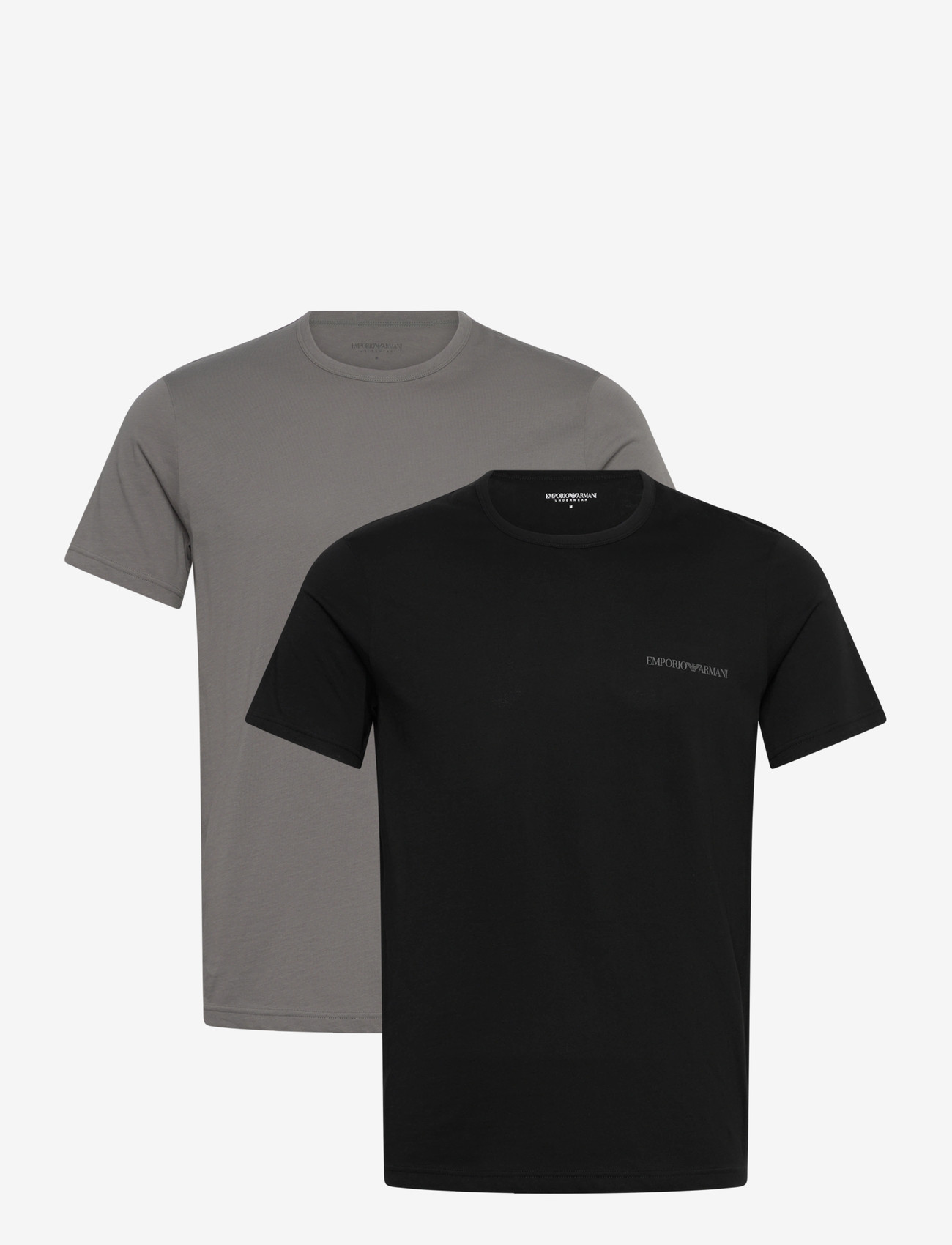 Emporio Armani - 2 PACK TOP - multipack t-shirts - black/grey - 0