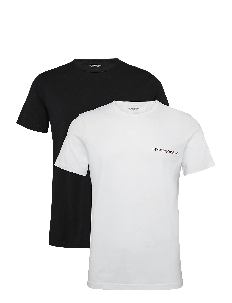 Emporio Armani - 2 PACK TOP - pyjamaoberteile - black/white - 1