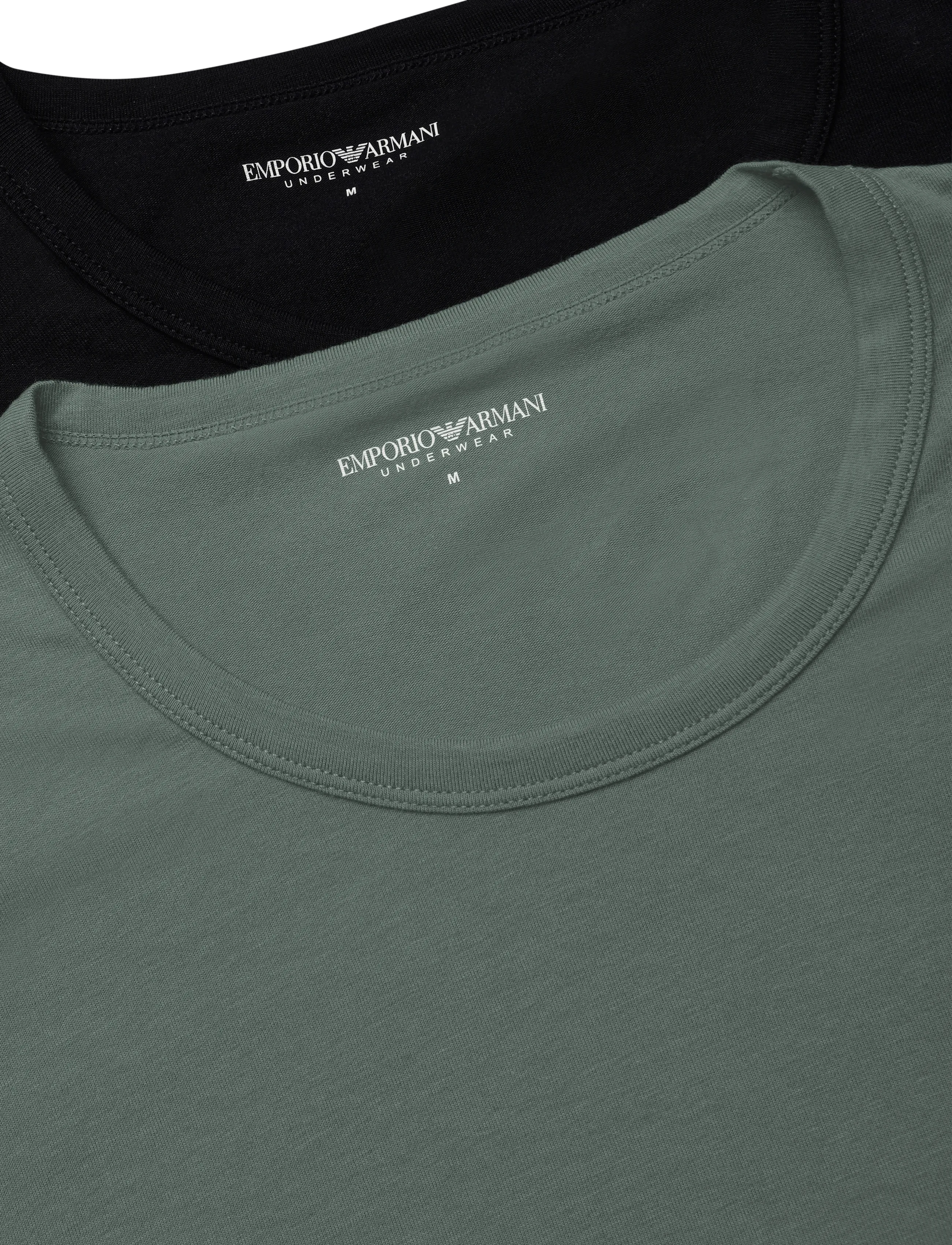 Emporio Armani - 2 PACK TOP - pyjamasöverdelar - green/black - 2