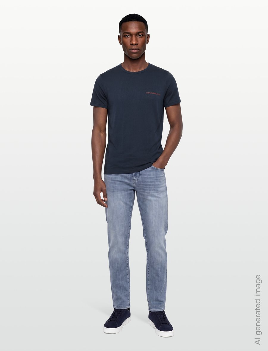 Emporio Armani - 2 PACK TOP - pyjamasöverdelar - blu/blu - 0
