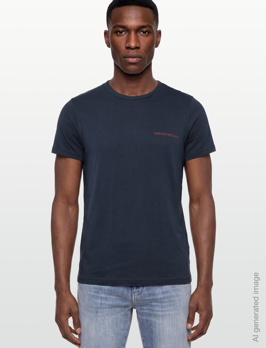 Emporio Armani - 2 PACK TOP - pyjamasöverdelar - blu/blu - 3