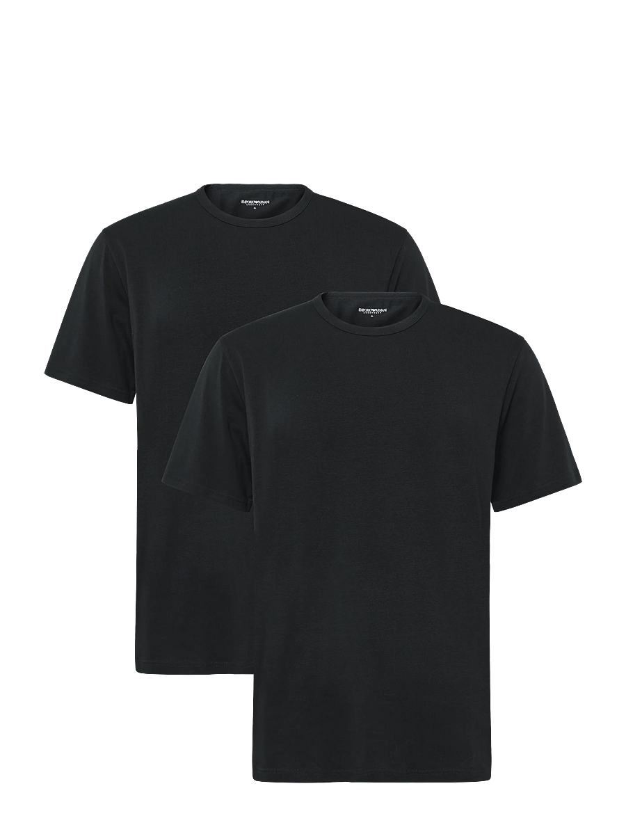 Emporio Armani - 2 PACK TOP - pidžaamasärgid - black - 1