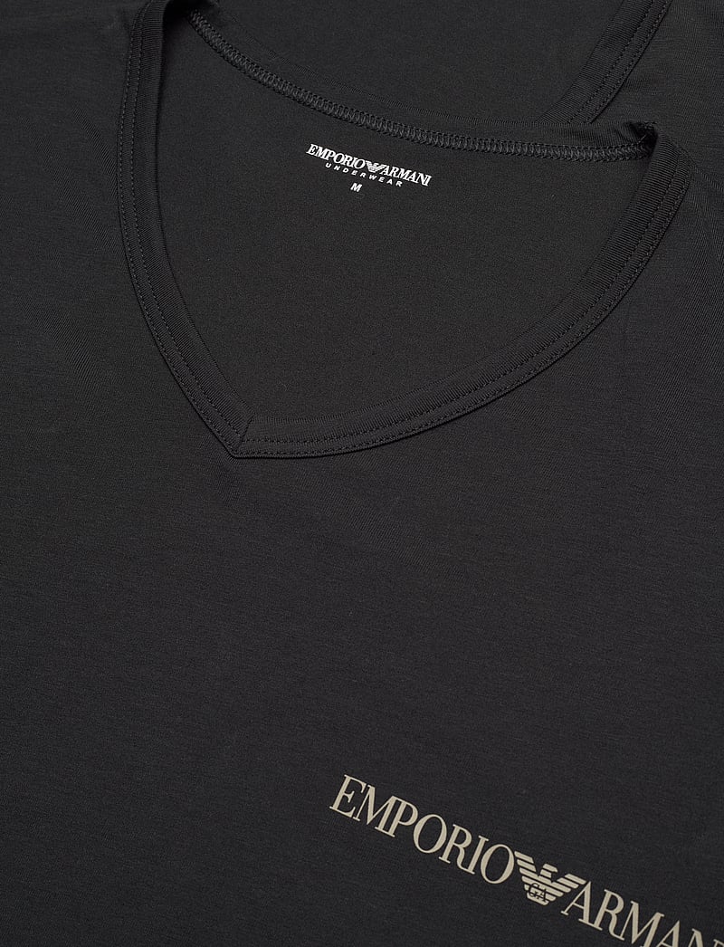 Emporio Armani - 2 PACK TOP - multipack t-shirts - black/black - 1