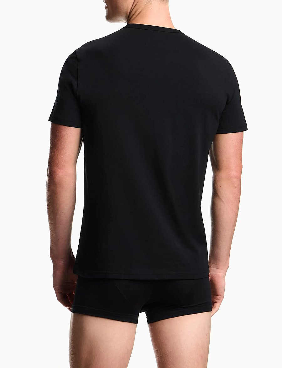 Emporio Armani - 2 PACK TOP - stuttermabolir í pakka - black/black - 2