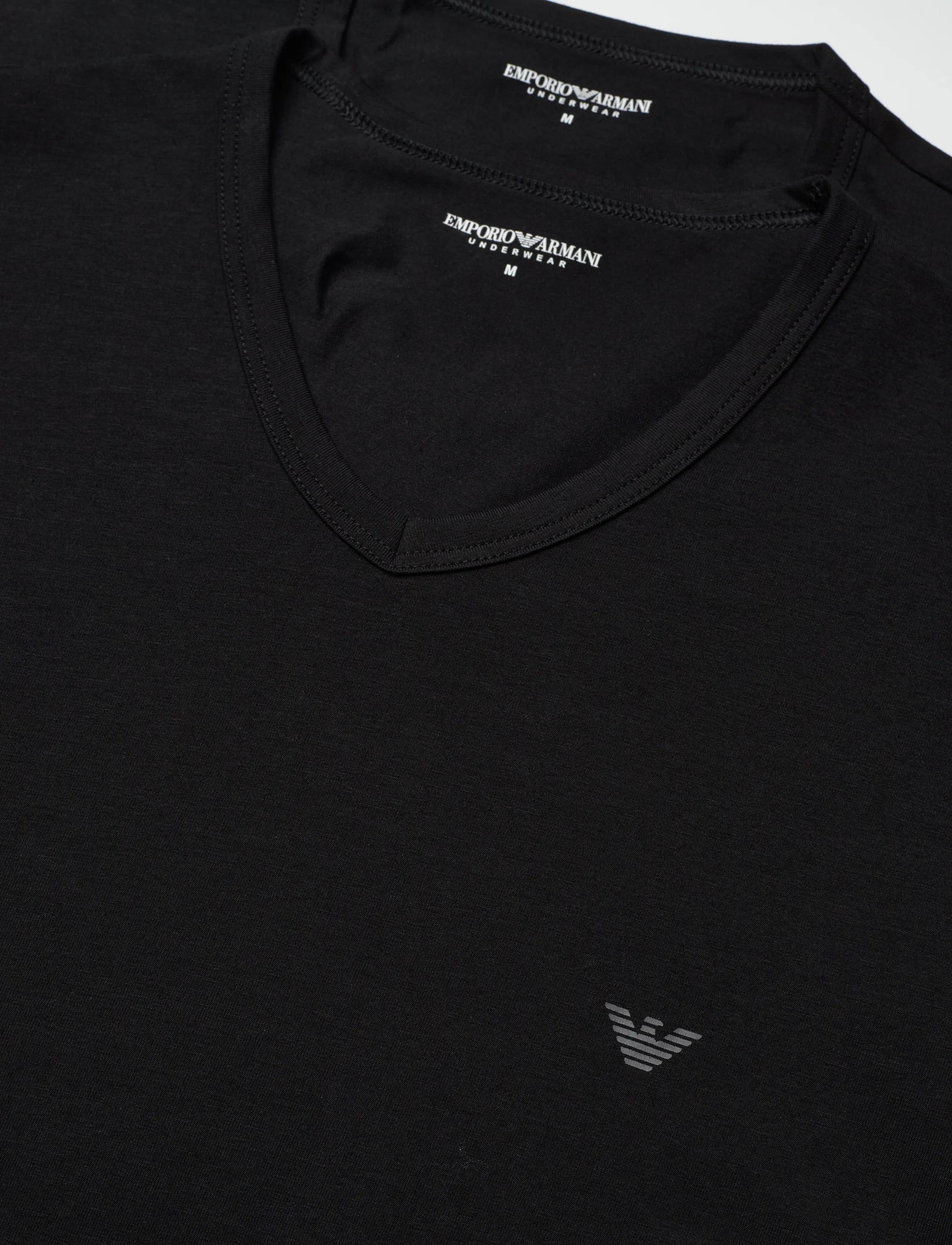 Emporio Armani - 2 PACK TOP - t-särkide multipakk - black/black - 3