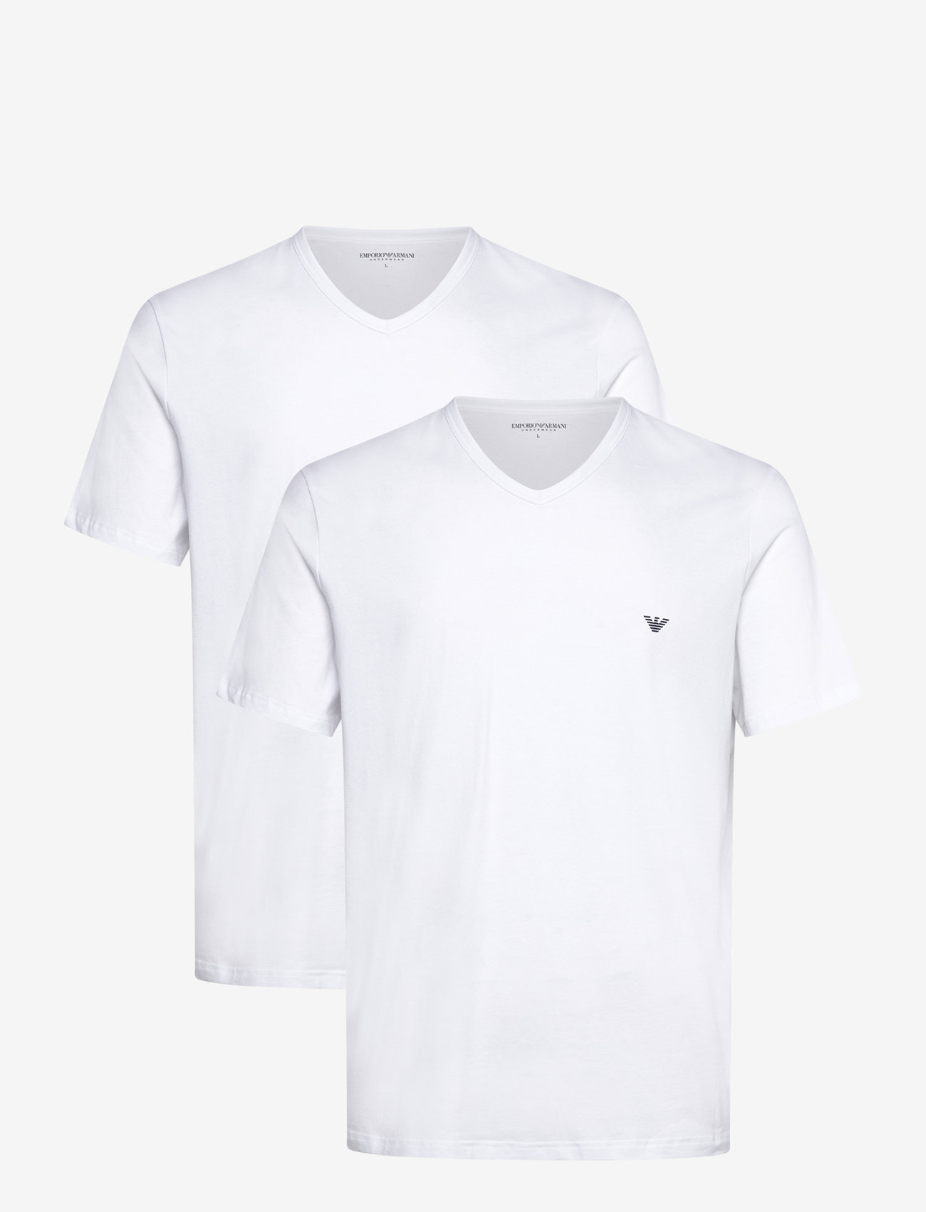 Emporio Armani - 2 PACK TOP - multipack t-shirts - white/white - 1