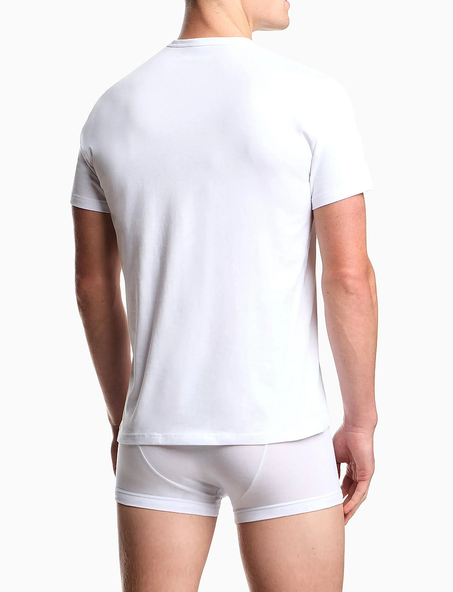 Emporio Armani - 2 PACK TOP - stuttermabolir í pakka - white/white - 2