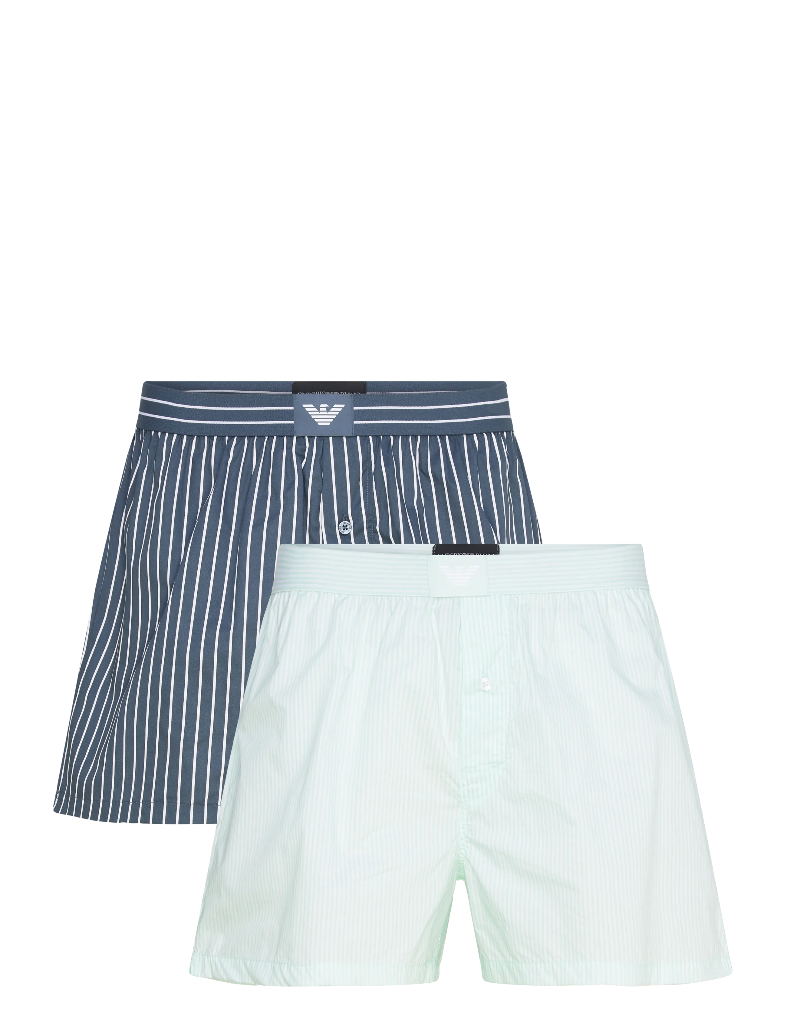 Emporio Armani 2 Pack Bottom, L, Underwear, Marineblau - Boxer Shorts, Männerswear