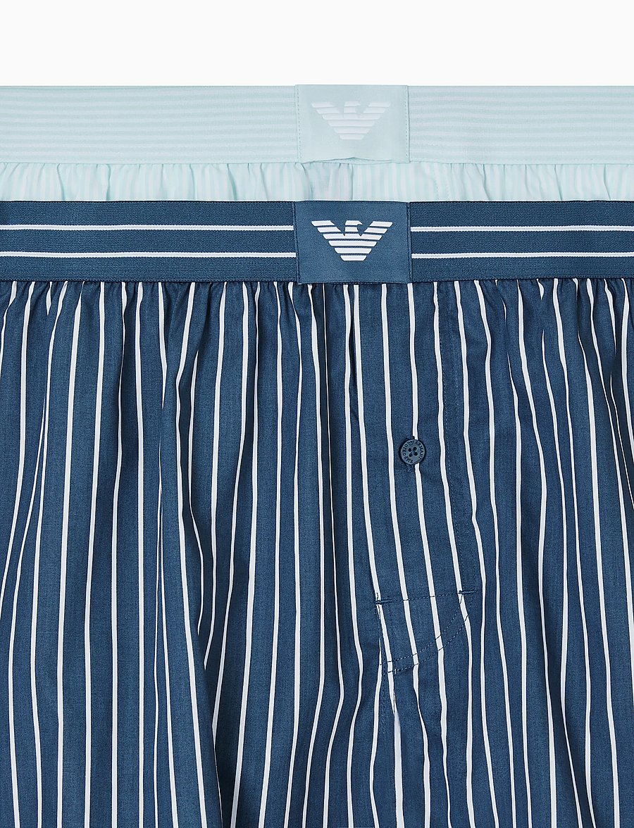 Emporio Armani - 2 PACK BOTTOM - multipakk aluspüksid - s.str.aqua/b.str.ori - 1