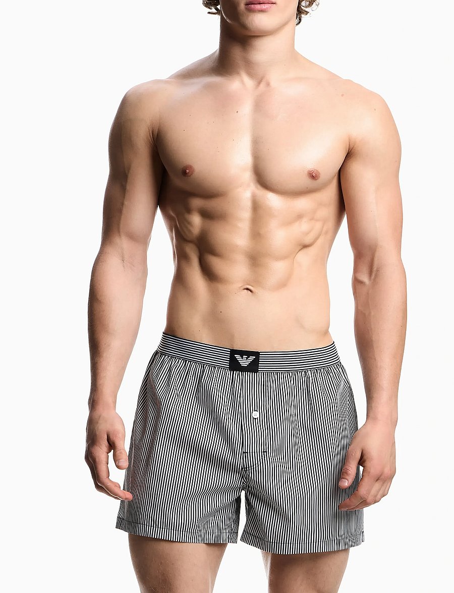 Emporio Armani - 2 PACK BOTTOM - multipack underpants - s.str.black/b.str.st - 0