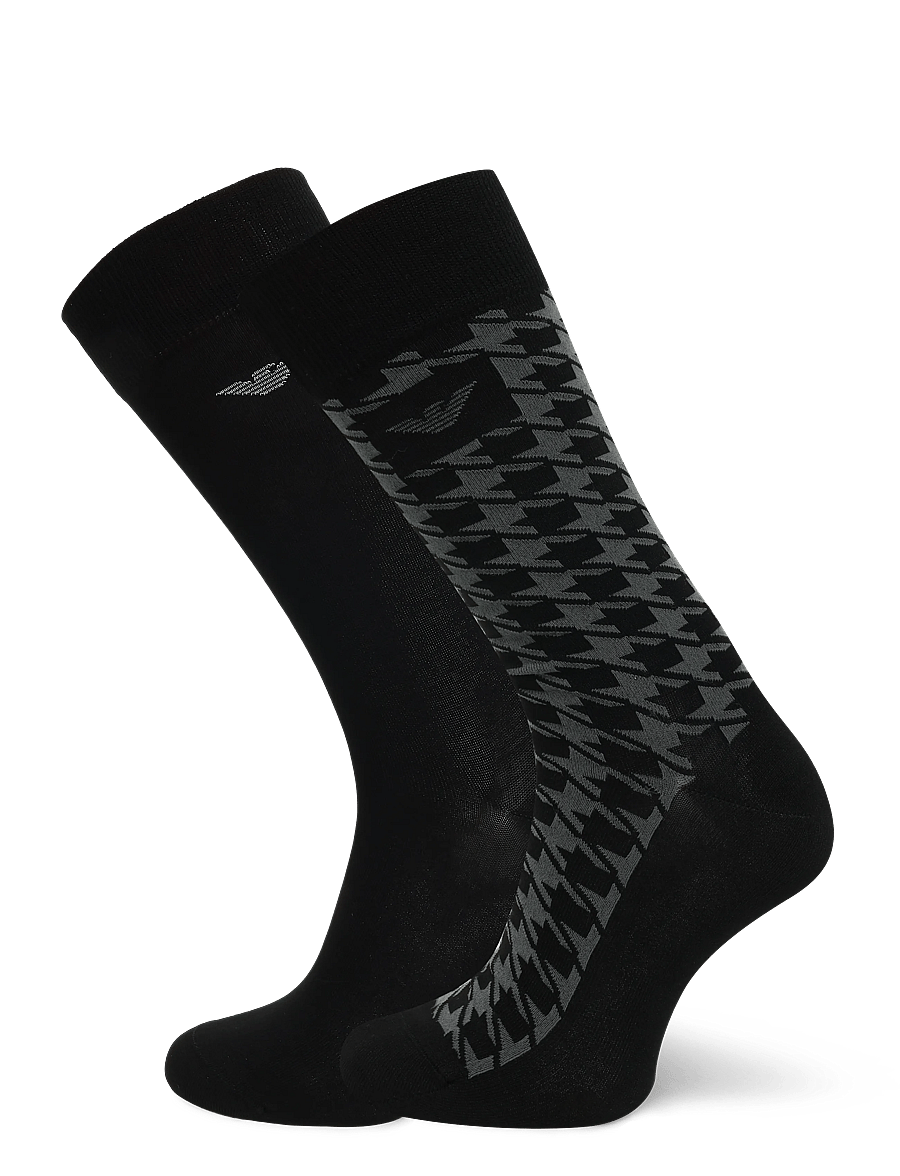 Emporio Armani - SOCKS SET - crew socks - black/pied de poule - 0