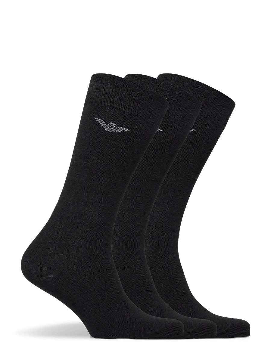 Emporio Armani - SOCKS SET - vanliga strumpor - black/black/black - 1