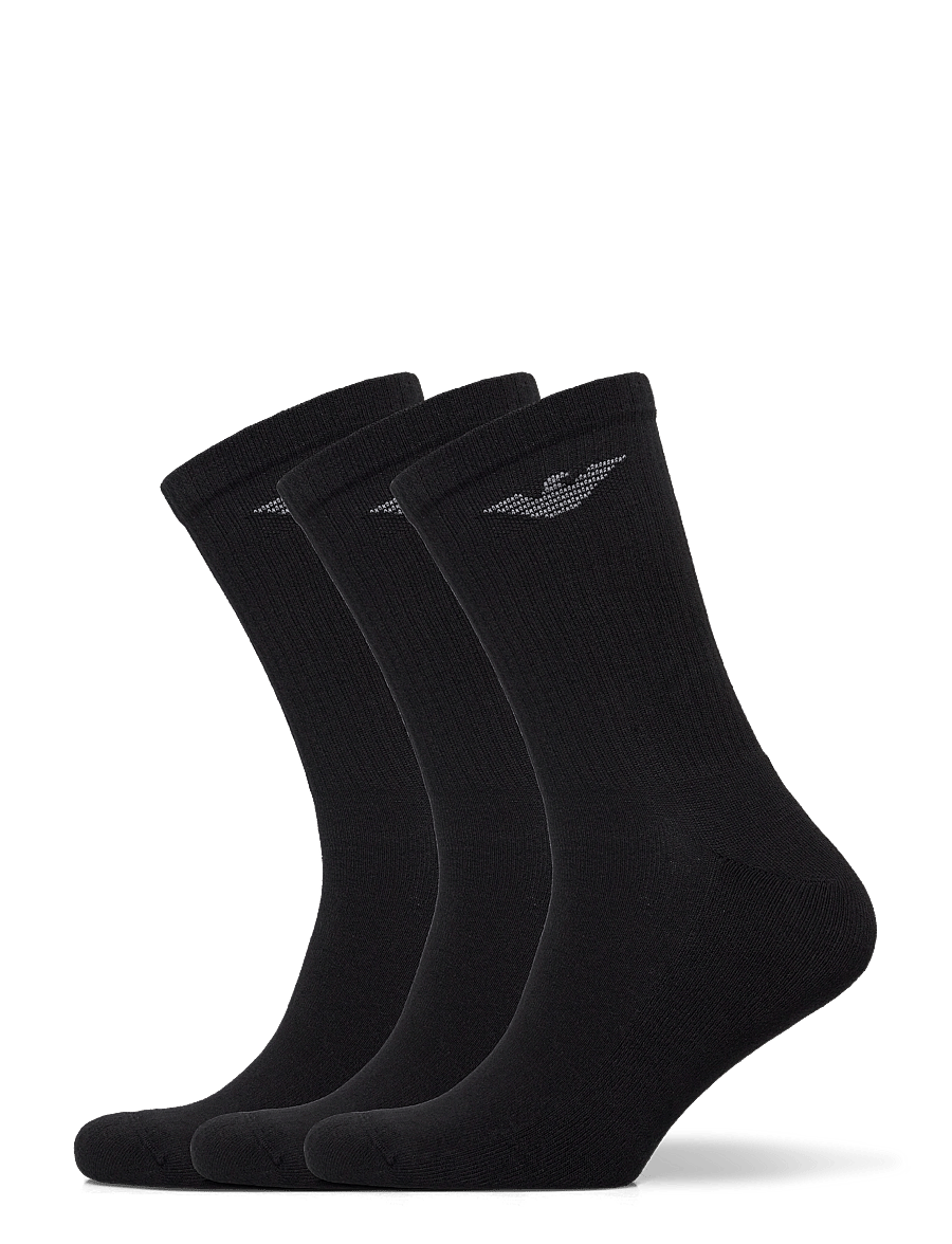 Emporio Armani - SOCKS SET - vanliga strumpor - black/black/black - 0