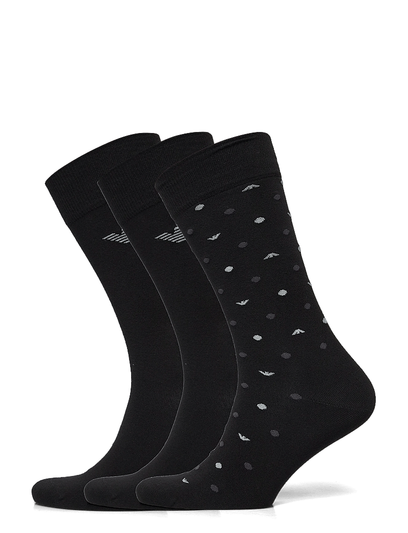 Emporio Armani - SOCKS SET - multipack strømper - eagle/black/black - 0