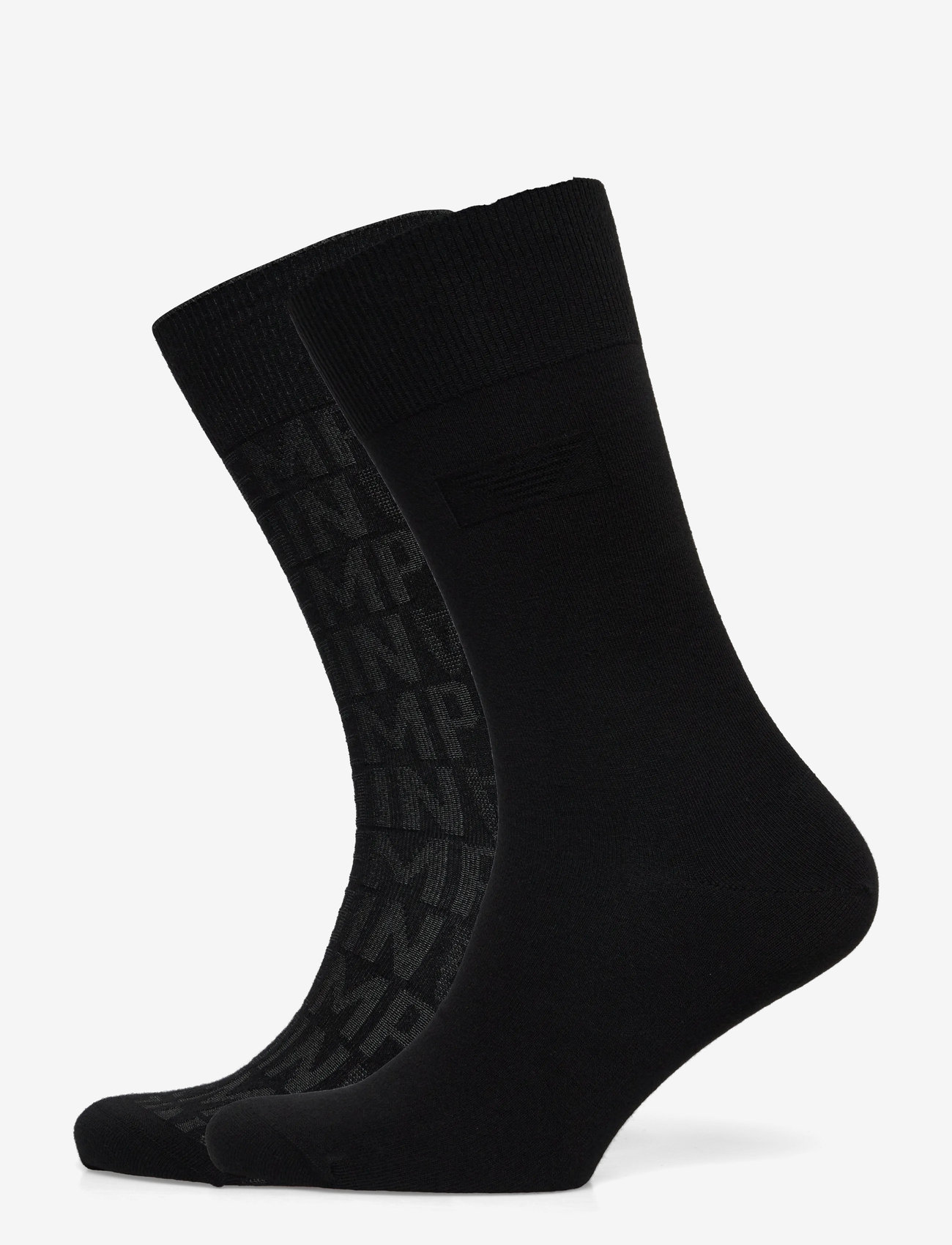 Emporio Armani - SOCKS SET - klassikalised sokid - black written/blk/bl - 0