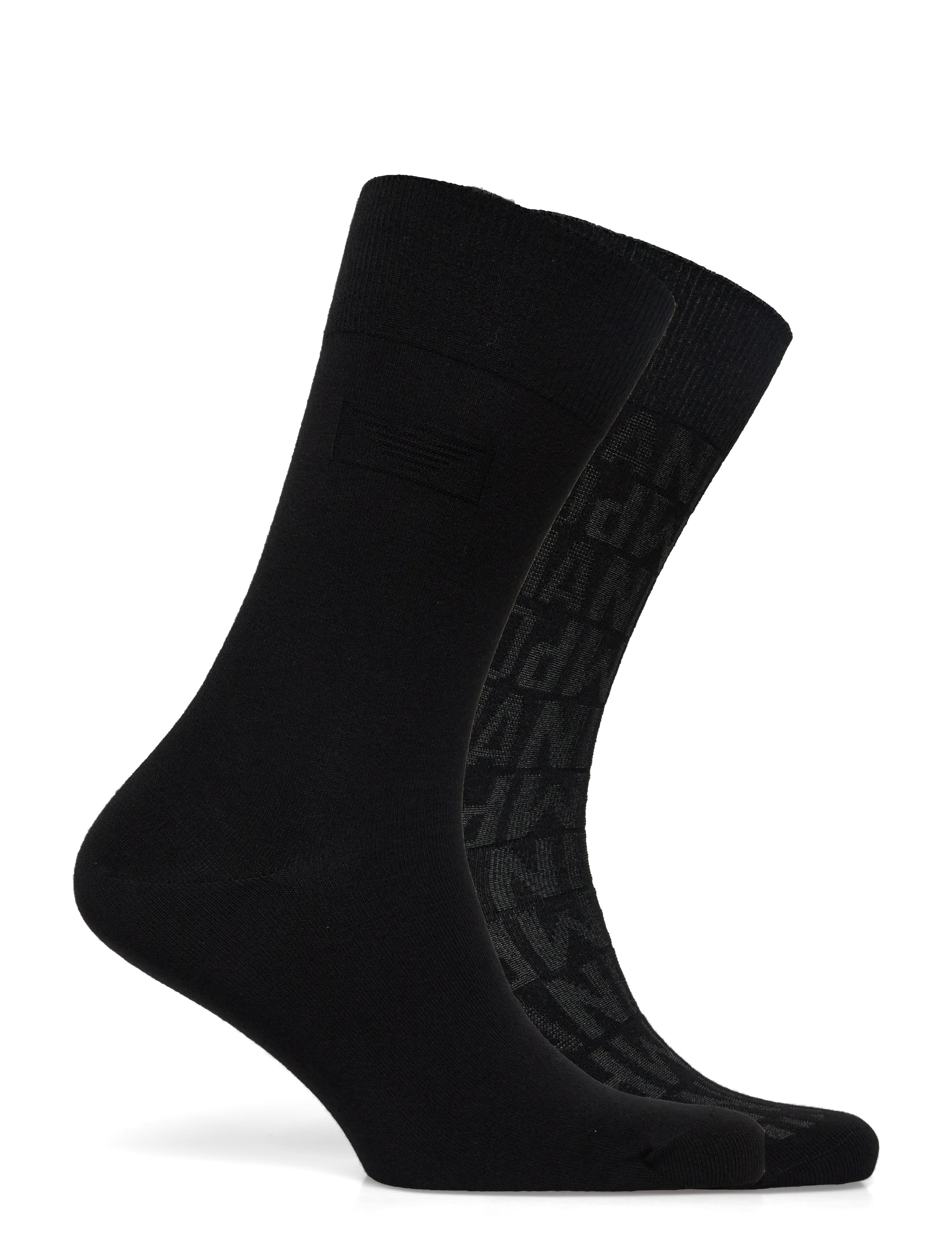 Emporio Armani - SOCKS SET - crew sokkar - black written/blk/bl - 2