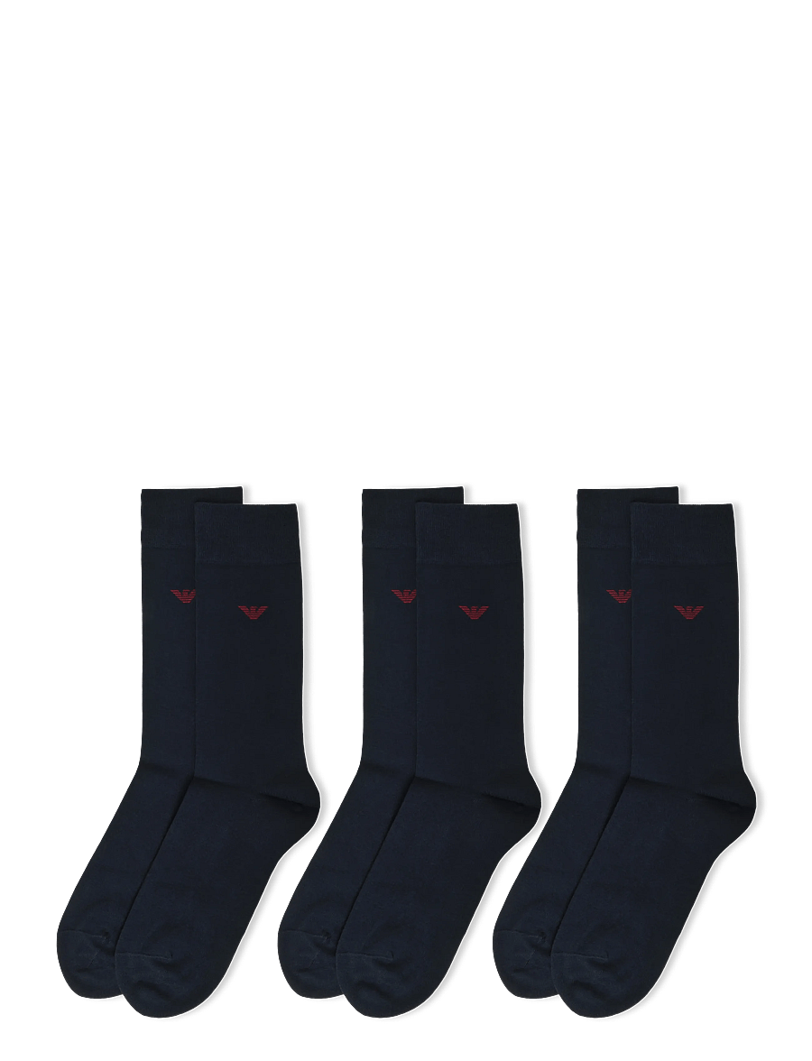 Emporio Armani - SOCKS SET - klasikinio ilgio kojinės - arm.blue/eagle rhub/ - 1